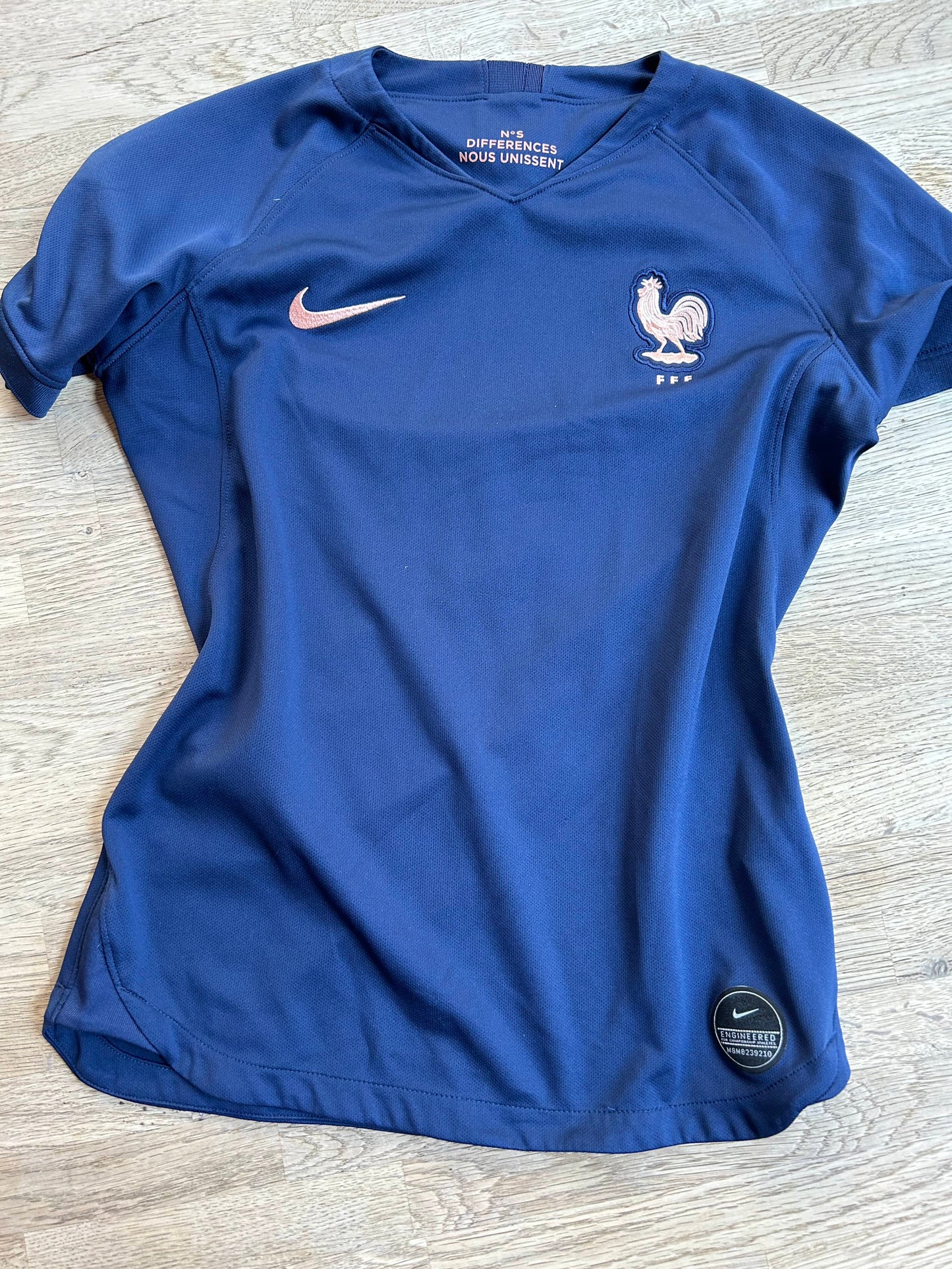 NIke FFF Navy Dri Fit France Home Women's FIFA World Cup (Pre-Loved) Size Small - Women