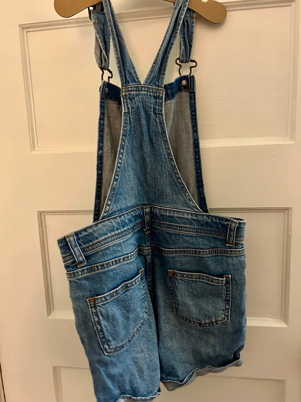 Denim Overall Shorts (Pre-Loved) Size 10/12