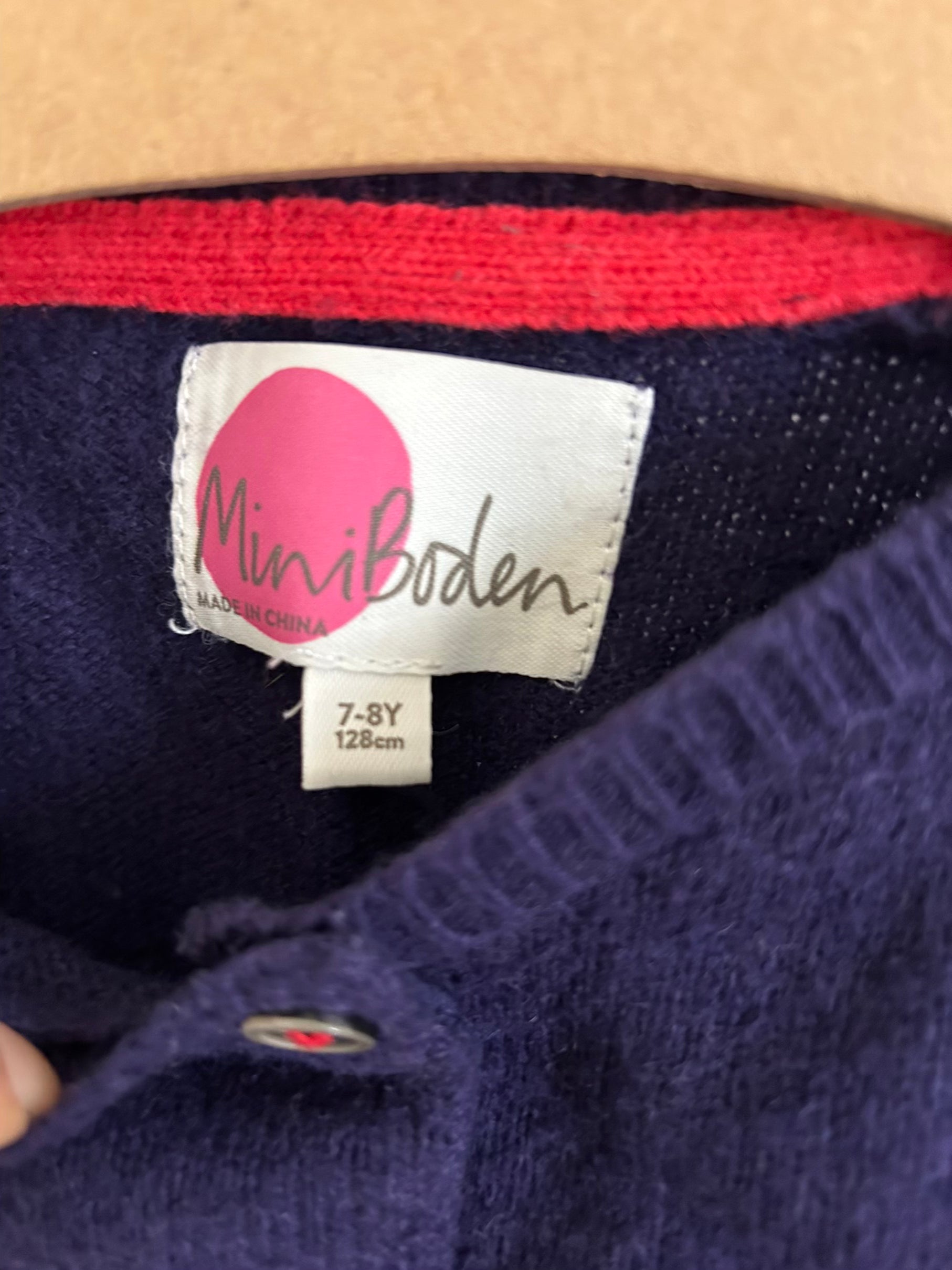 Blue Santa Sweater | Pre-Loved | Size 7/8 by Mini Boden