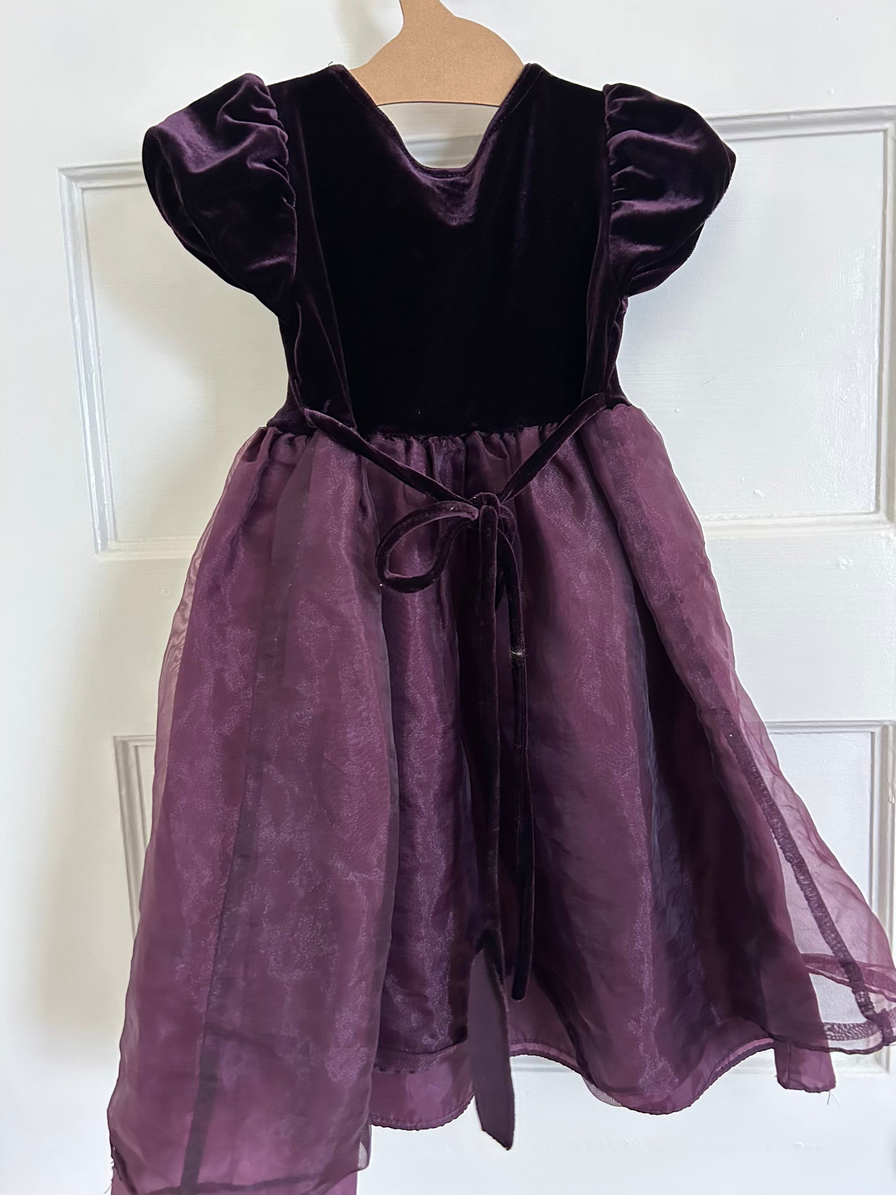 Deep Purple / Plum Holiday Dress (Pre-Loved) Size 2/3t - Tags Missing