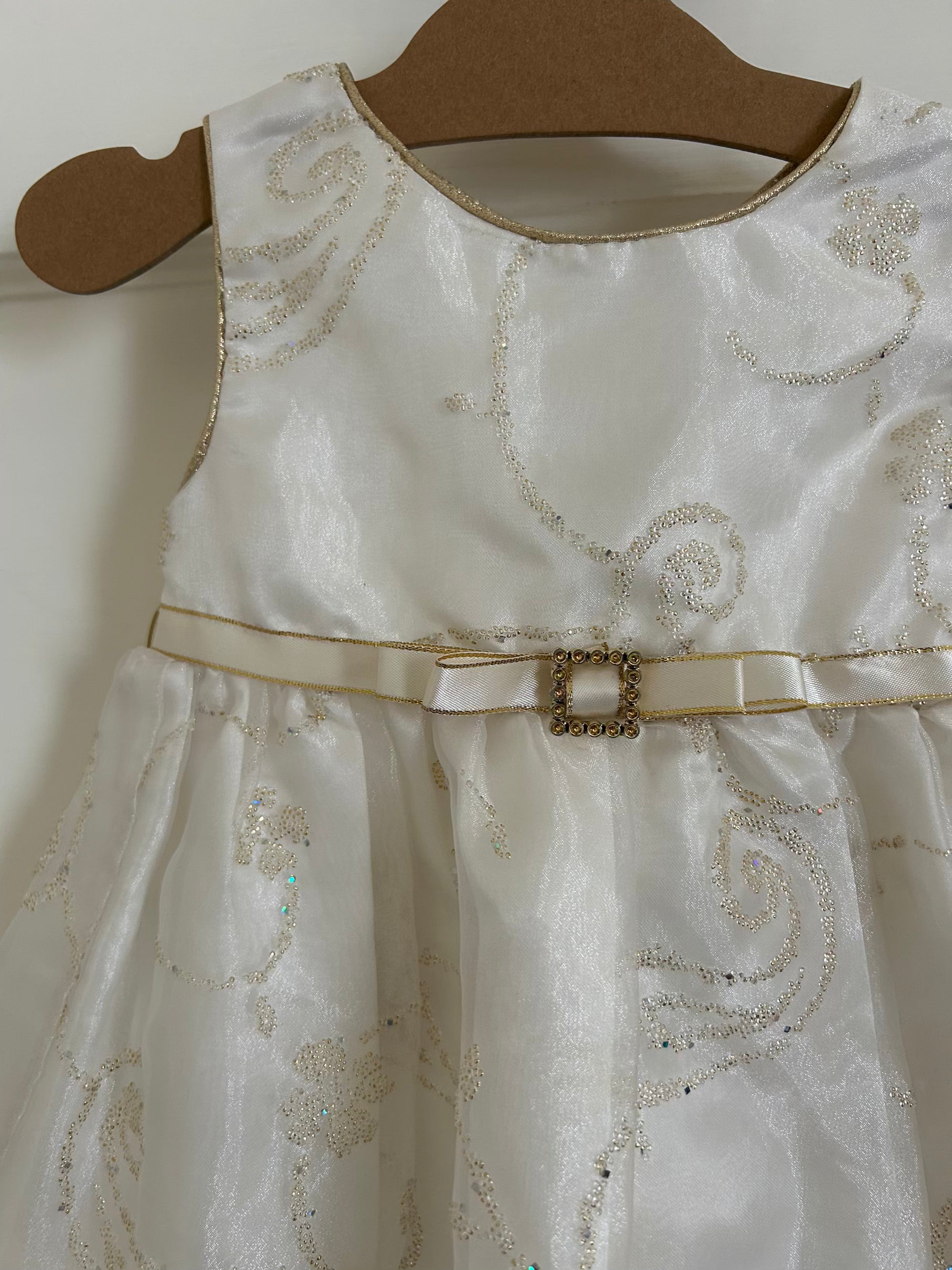 White Sparkle Dress (Pre-Loved) Size 24 Months