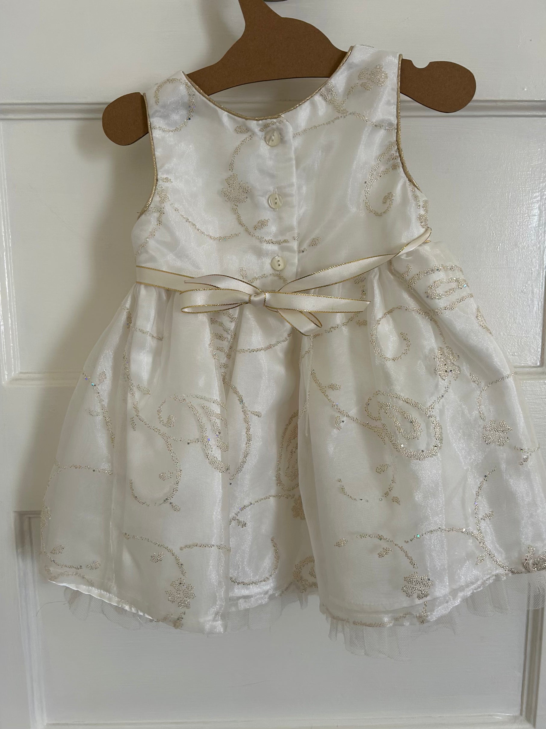 White Sparkle Dress (Pre-Loved) Size 24 Months