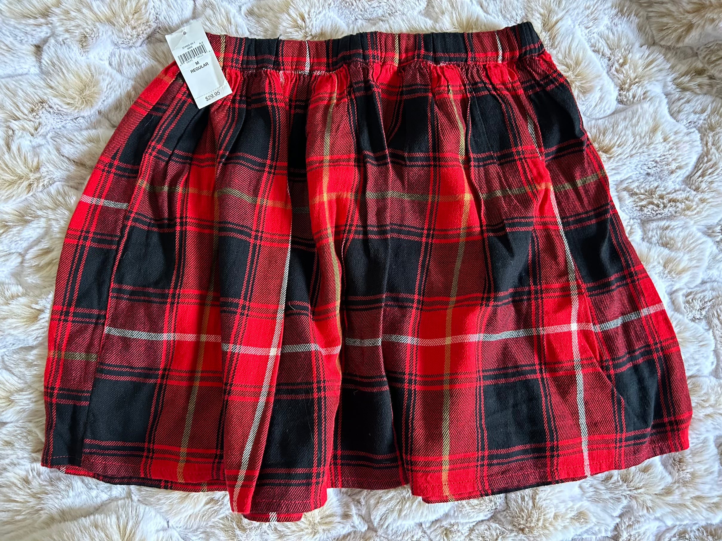 Red & Black Plaid Skirt by Gap Kids (PRE-LOVED) - Size M | Medium