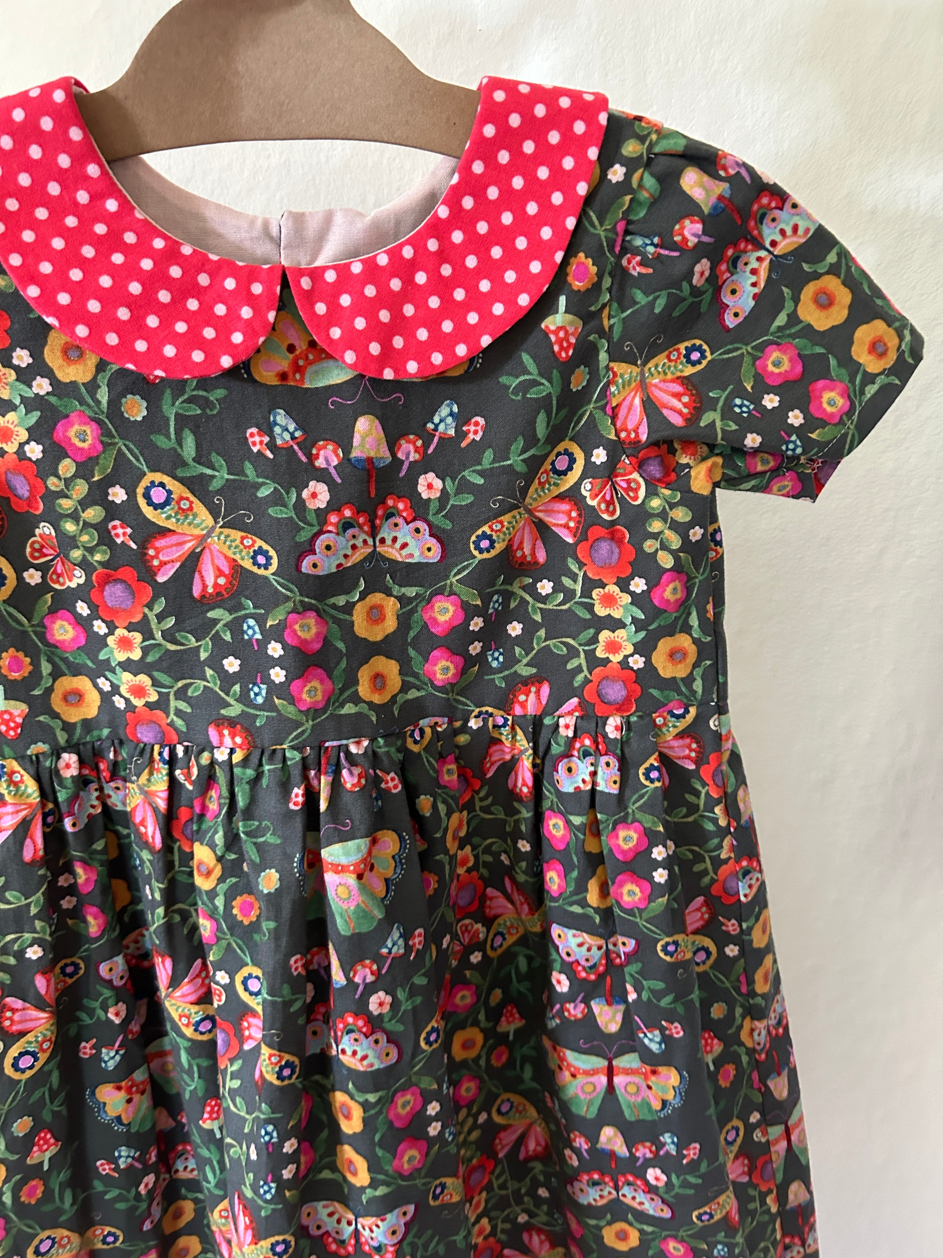 Garden Party Dress | Vintage Style Floral Dress | Size 4t