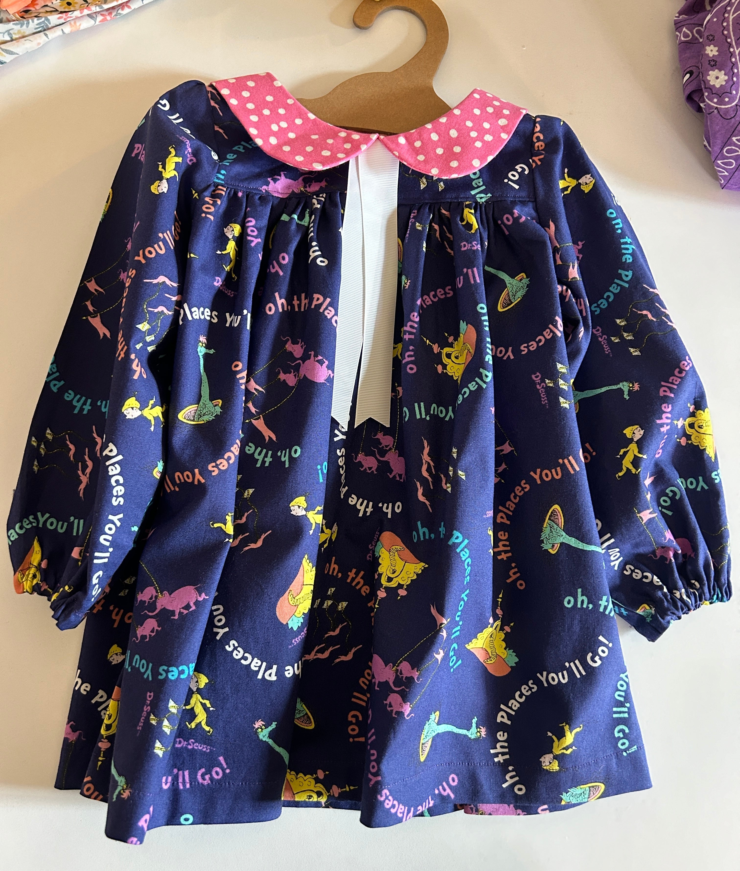 Handmade Dr. Seuss Dress – Size 2T