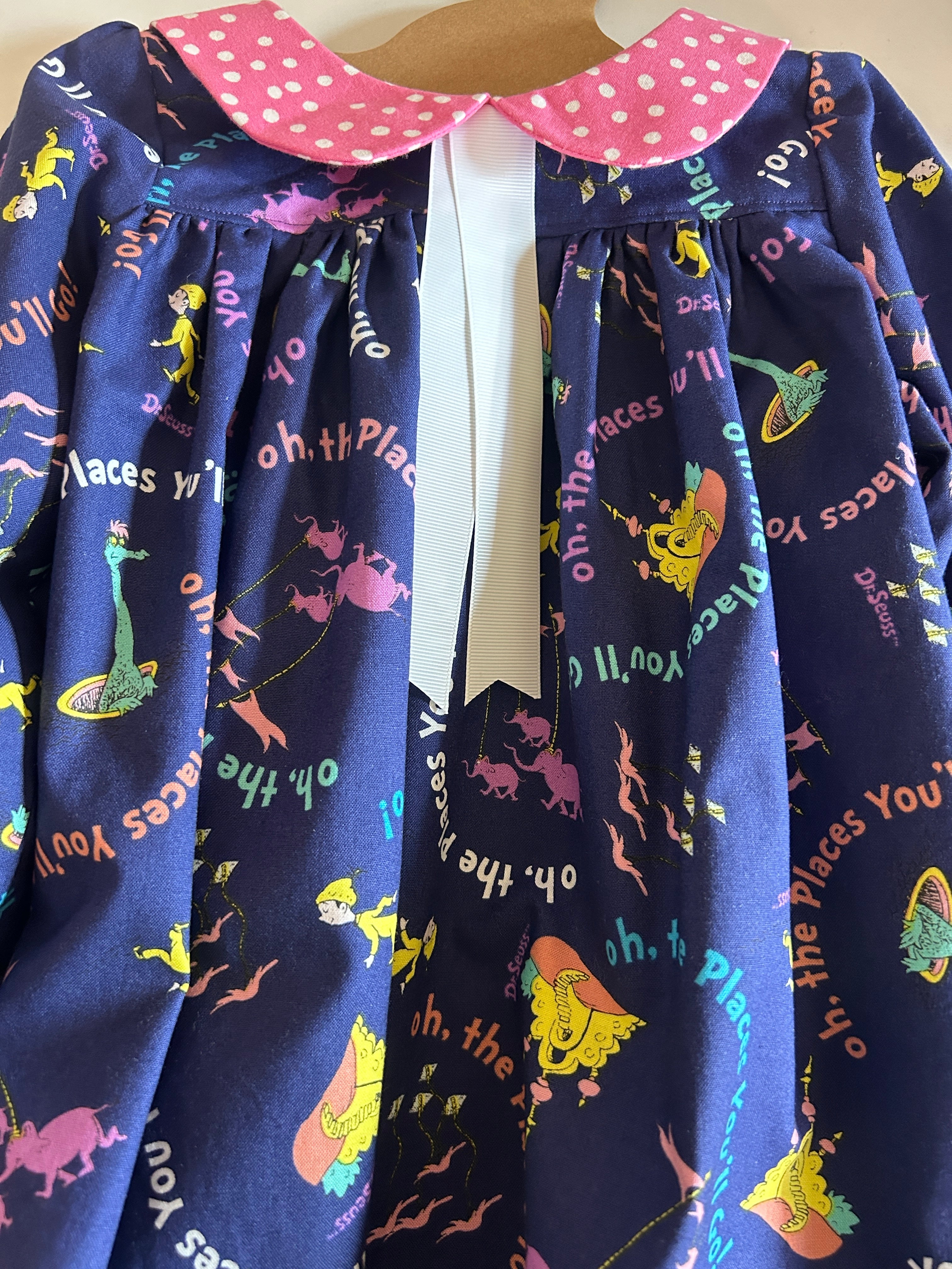 Handmade Dr. Seuss Dress – Size 2T