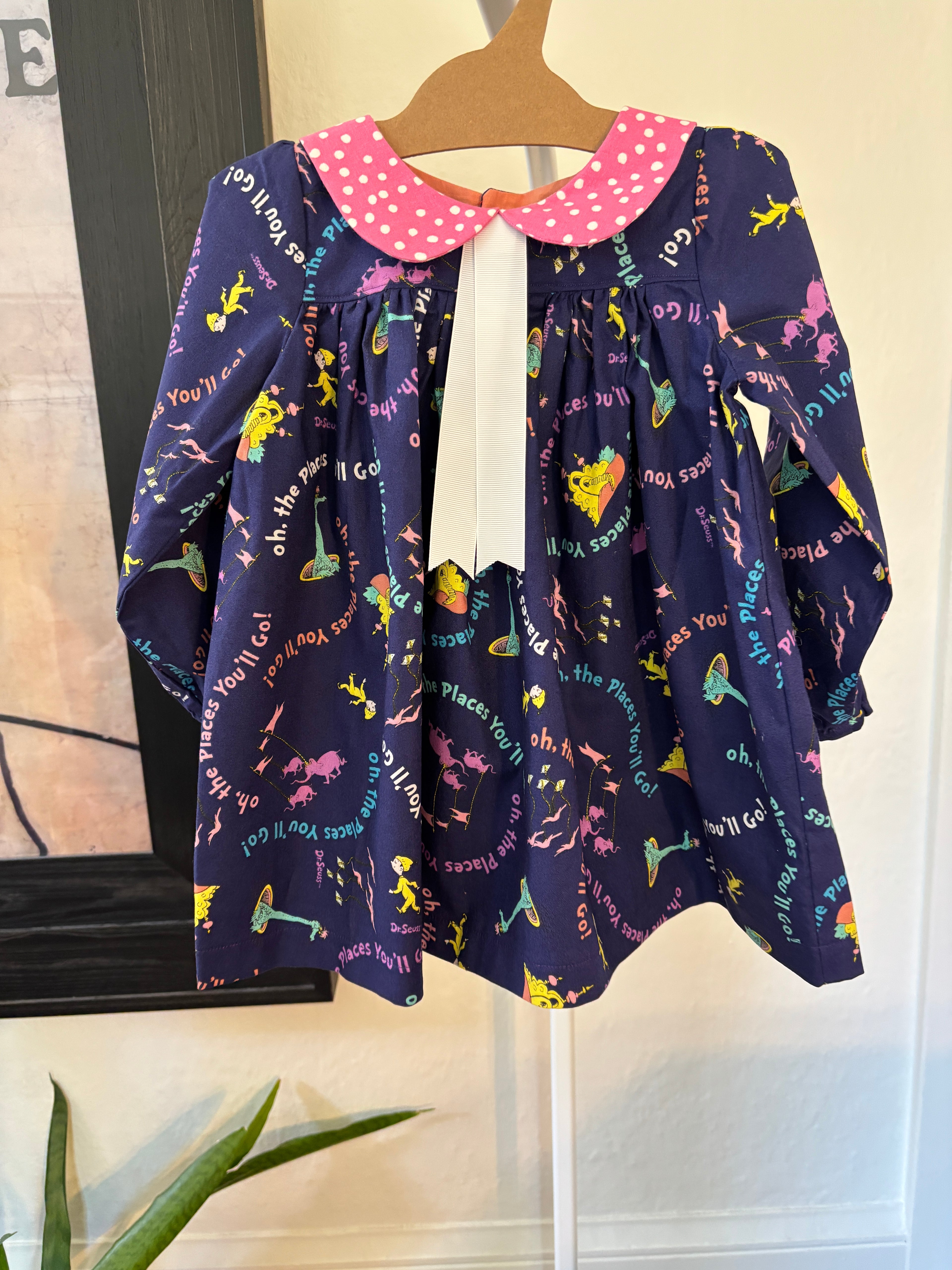 Handmade Dr. Seuss Dress – Size 2T