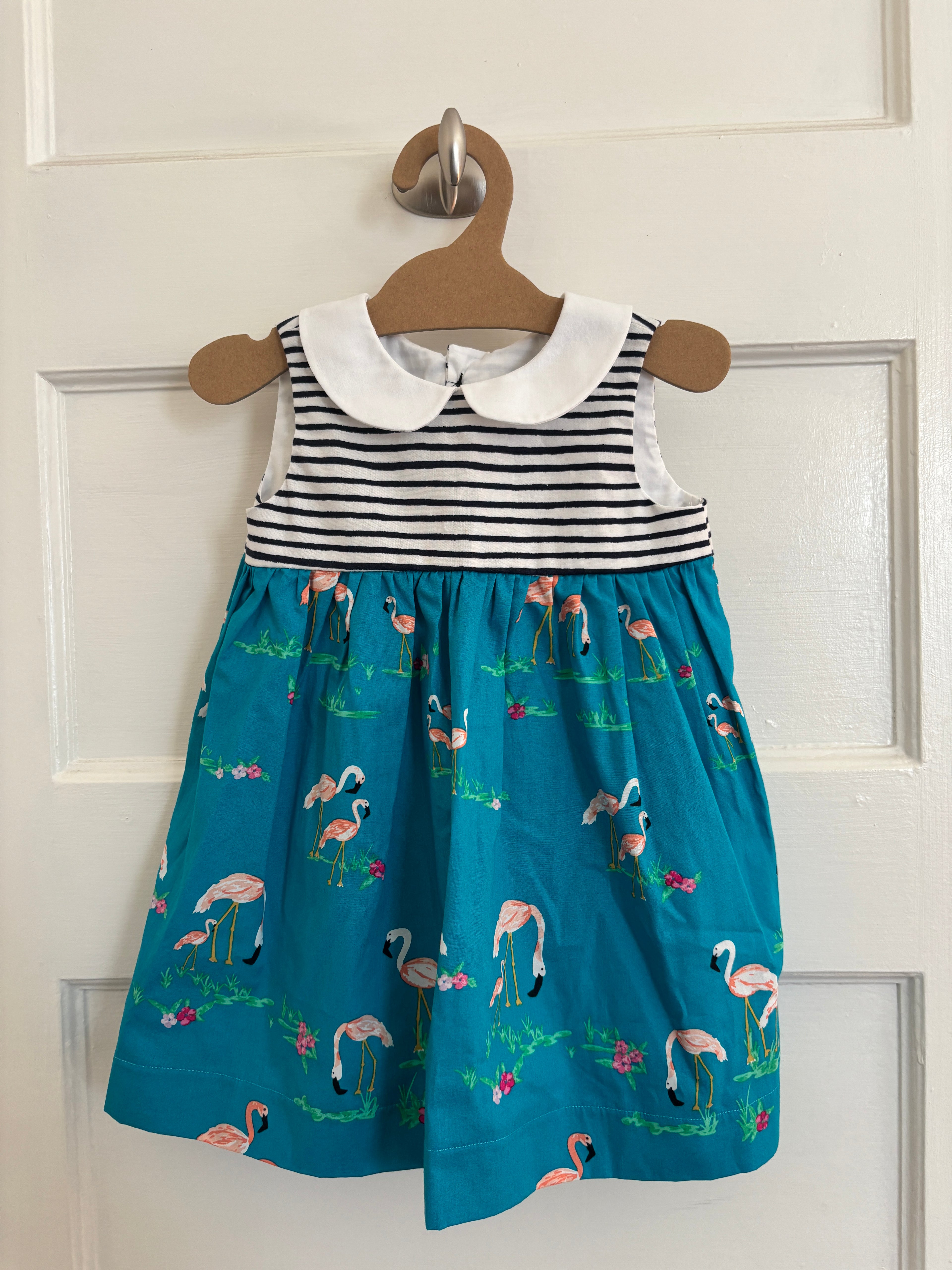 Blue Flamingo Dress | Size 18 months