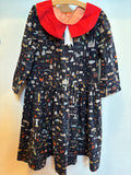 Little World Traveler Dress, 3/4 length sleeves | Girls' size 14