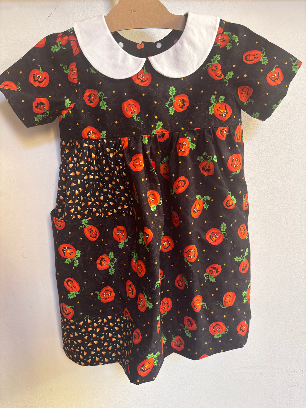 Patchwork Pumpkin Dress | Size 3t