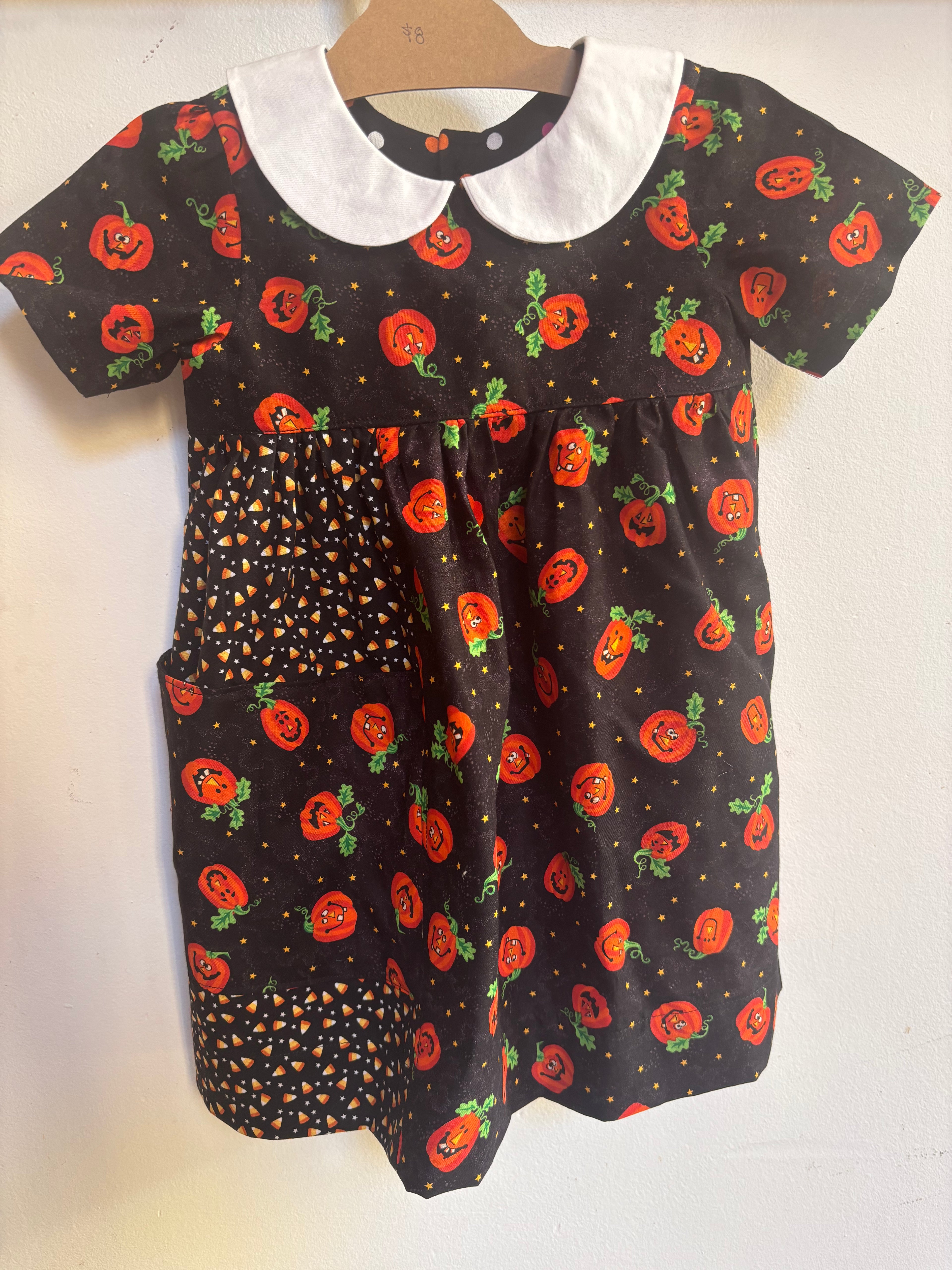 Patchwork Pumpkin Dress | Size 3t
