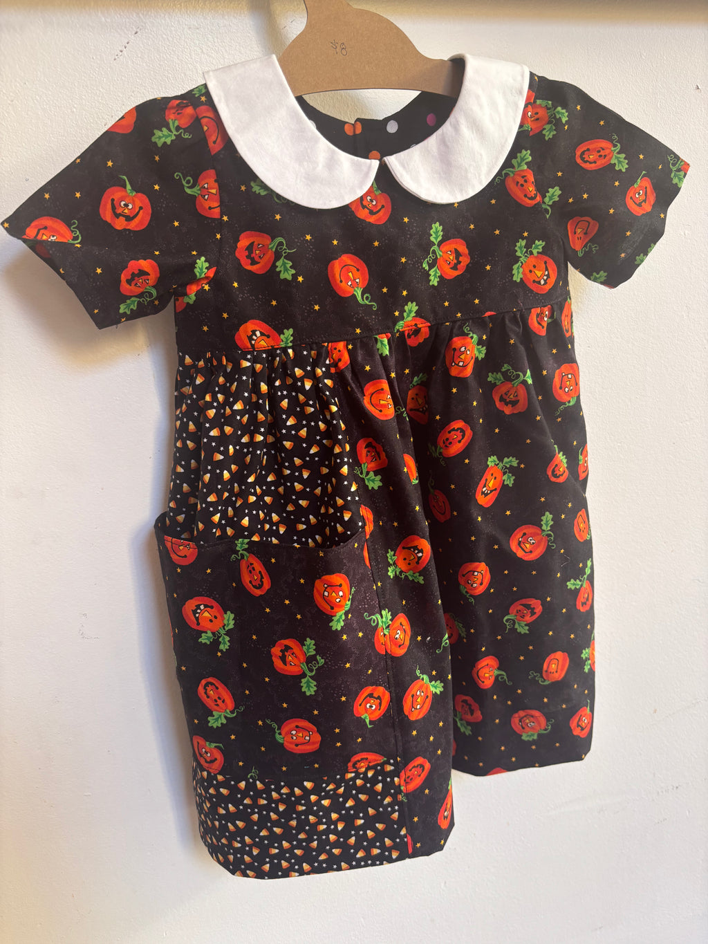 Patchwork Pumpkin Dress | Size 3t