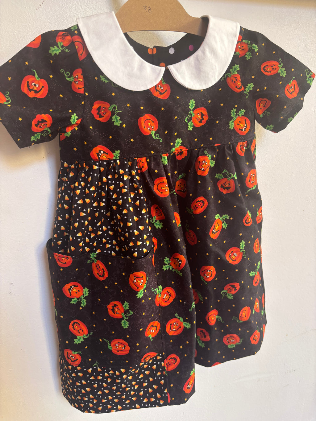 Patchwork Pumpkin Dress | Size 3t