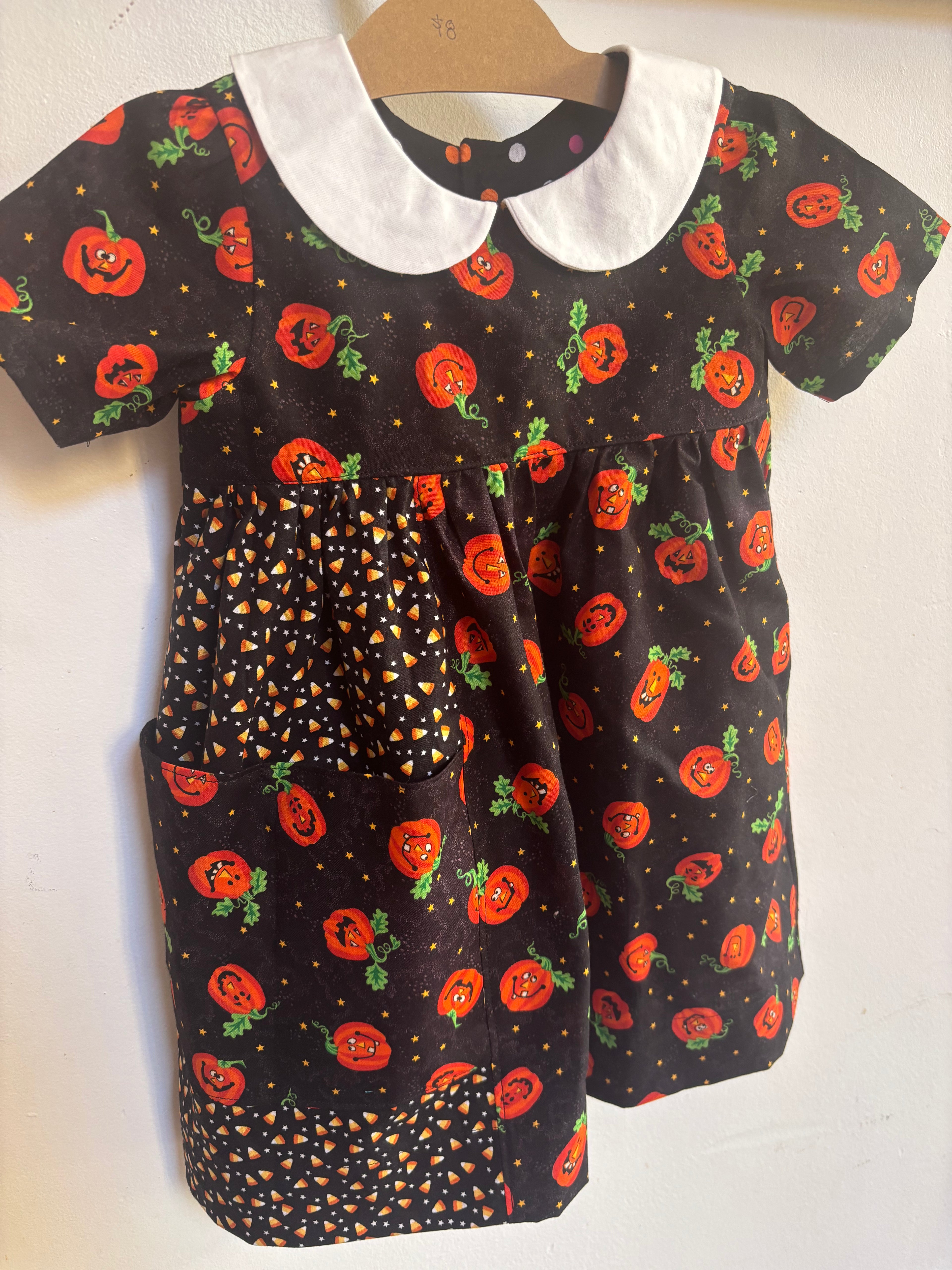 Patchwork Pumpkin Dress | Size 3t