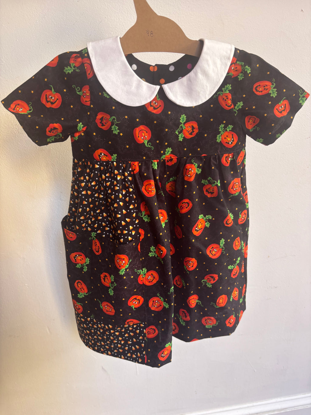 Patchwork Pumpkin Dress | Size 3t