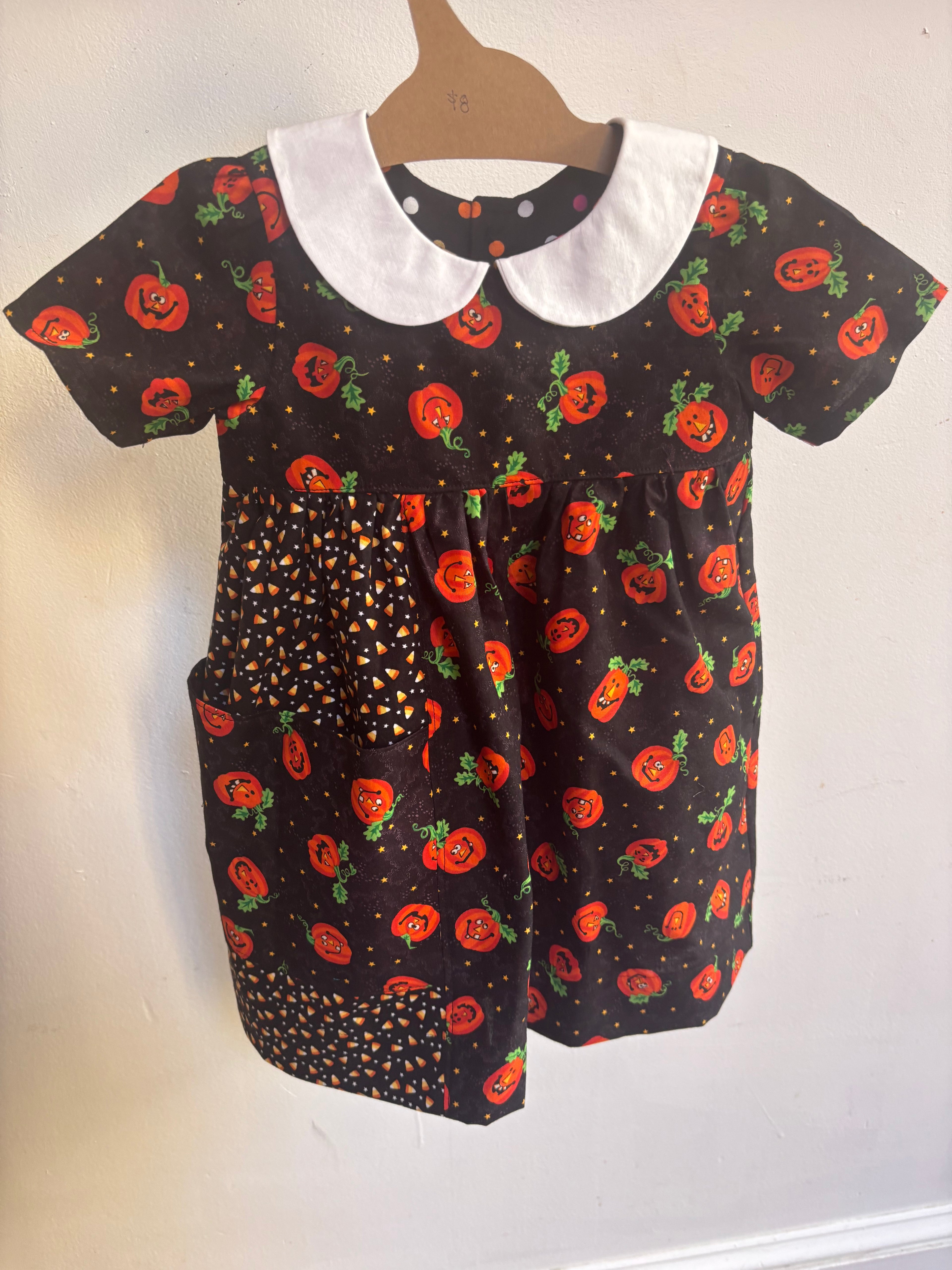 Patchwork Pumpkin Dress | Size 3t