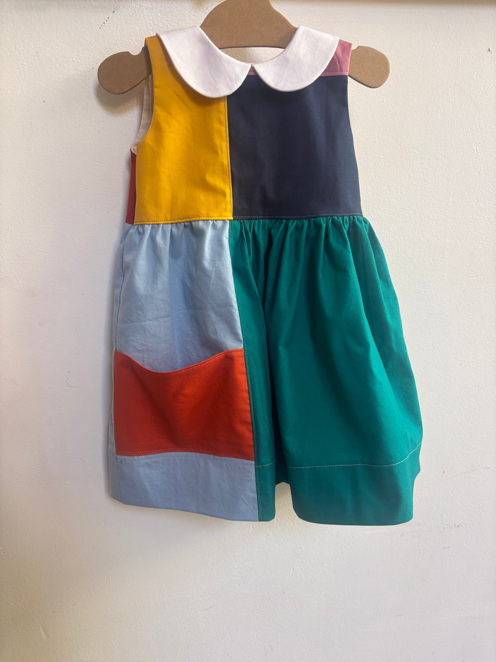 Little Colorblock Dress | Rainbow Patchwork Dress | Size 2t