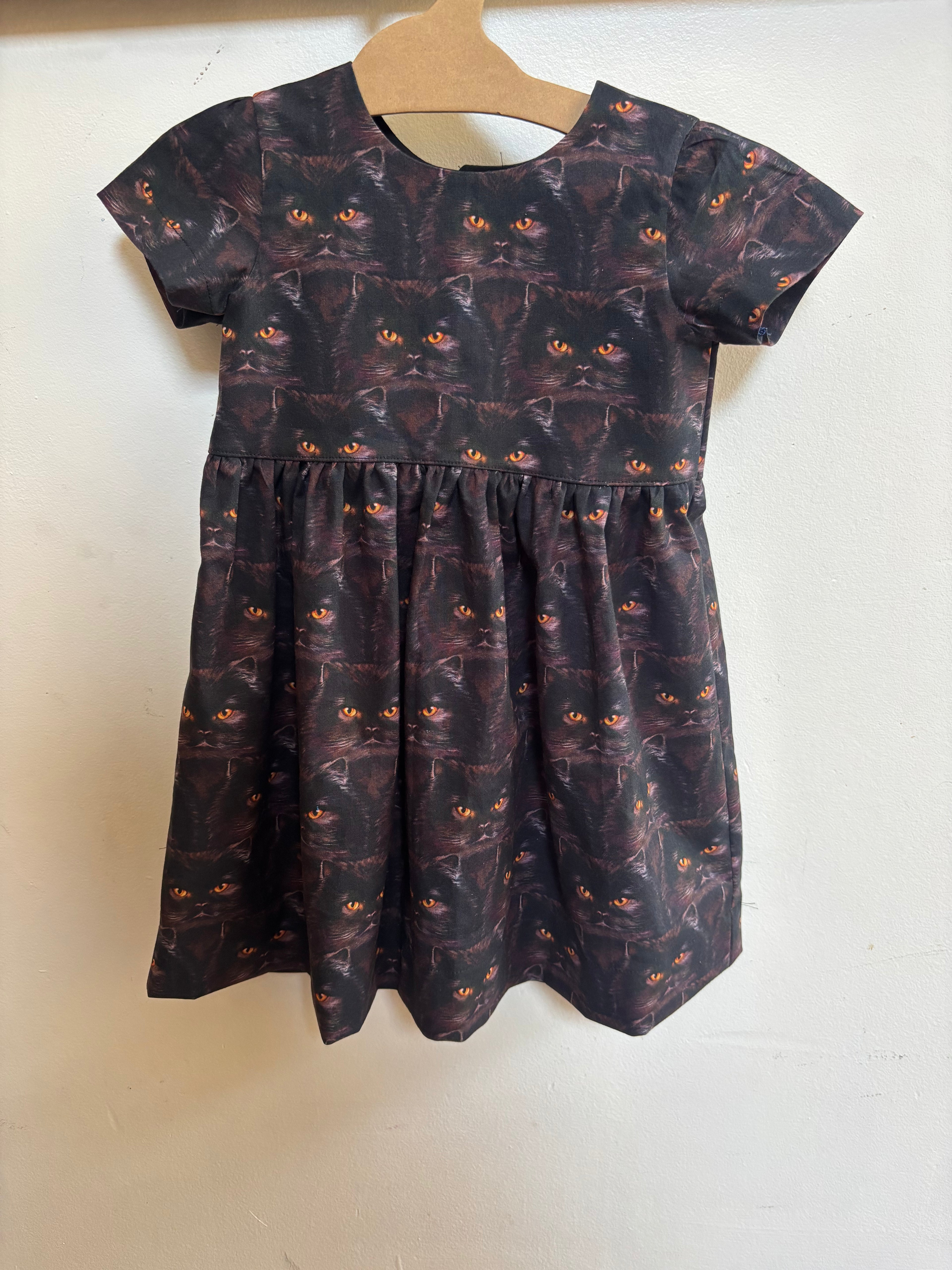 Black Cats Dress | Size 3t