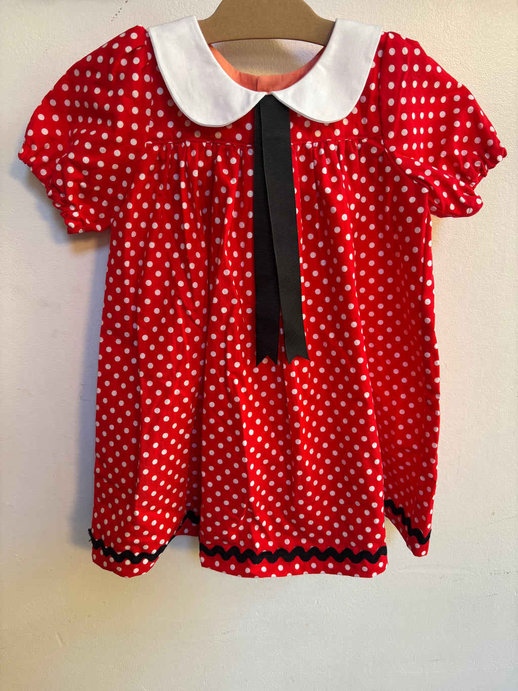 Little Red Polka Dot Dress | Size 4t