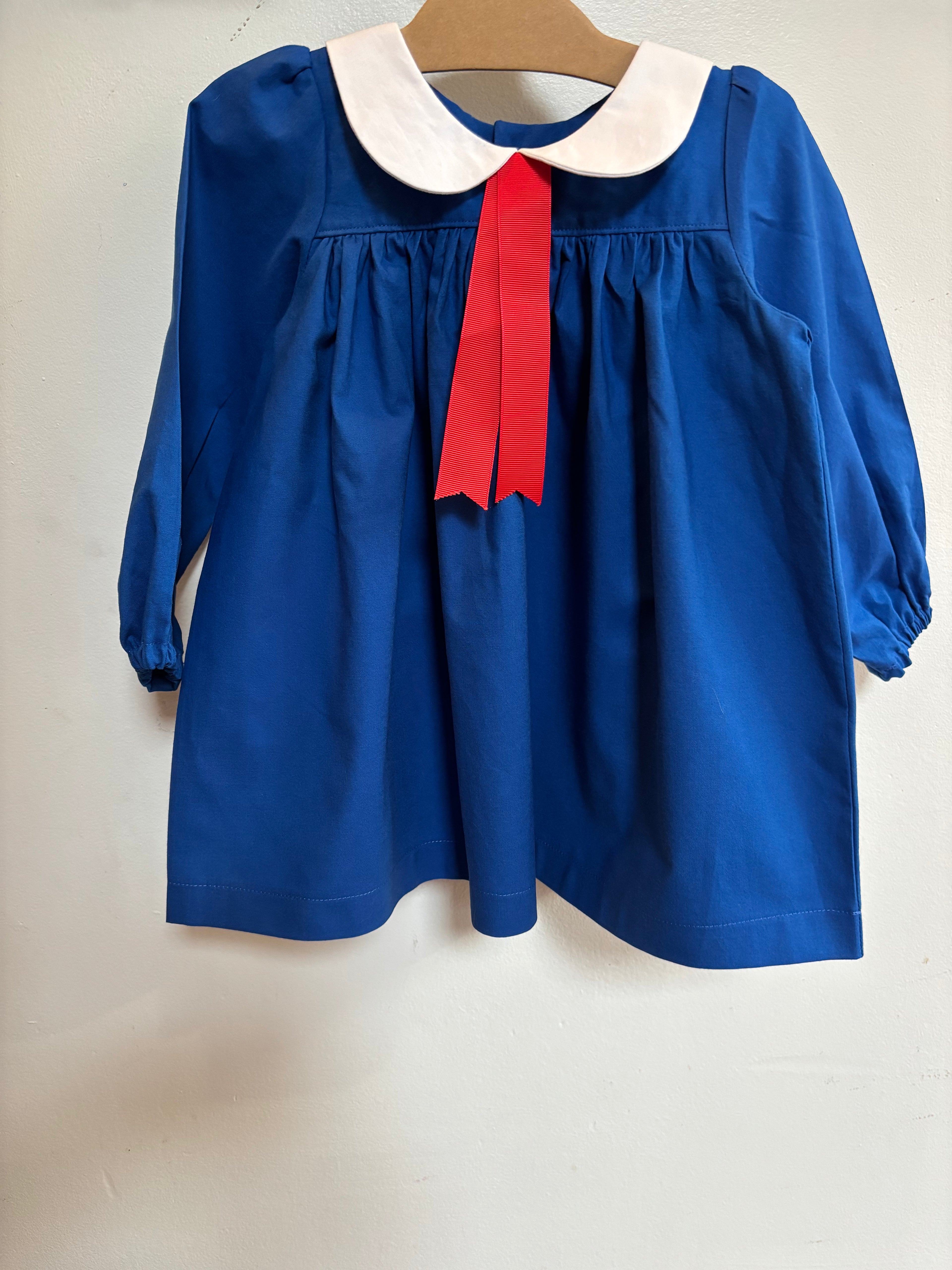 Little Blue Madeline Inspired Dress | Size 2t, Long Sleeves