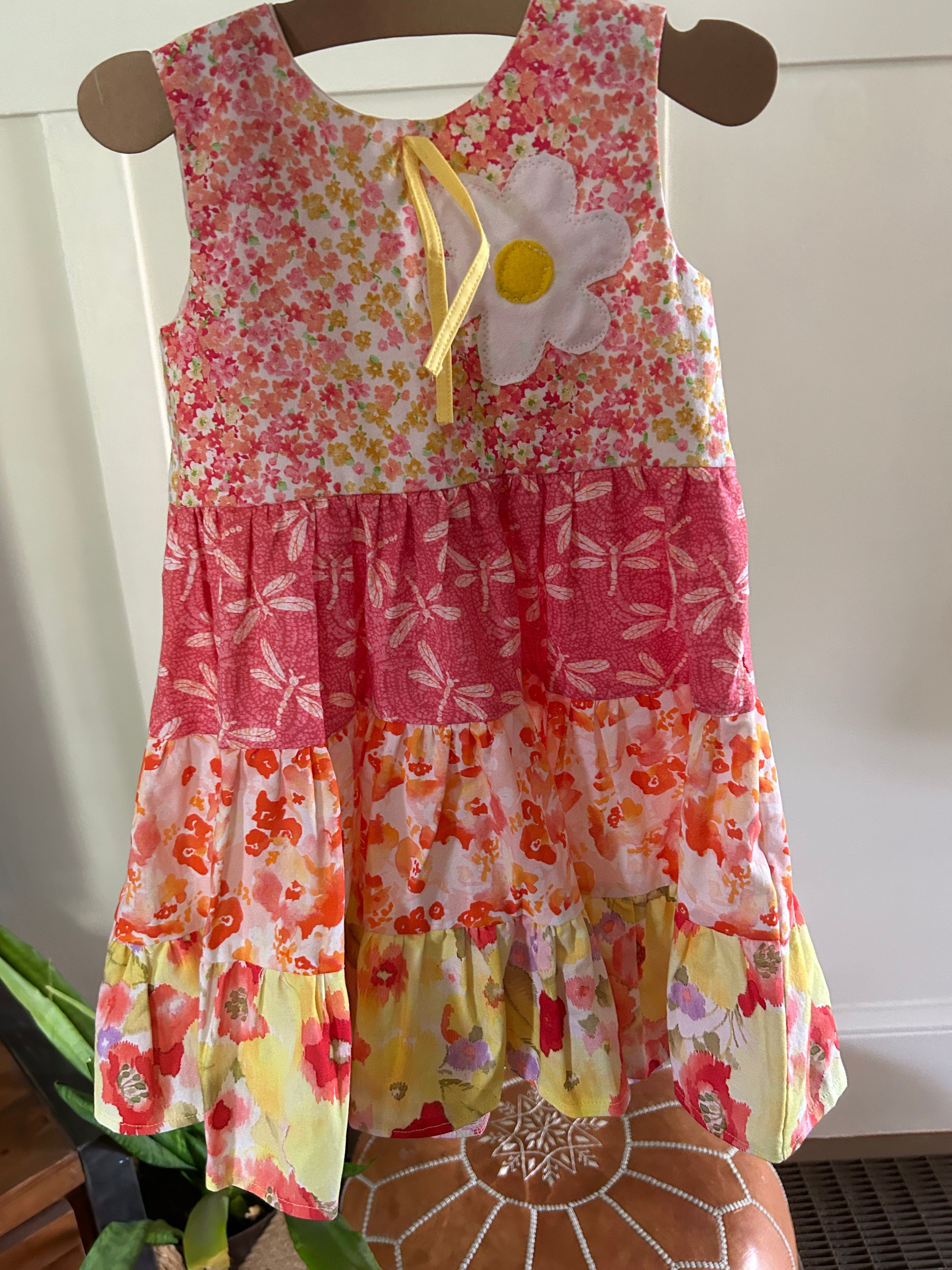 CUSTOM Blue Twirl - Tiered Twirly Dress - Sizes 3T - 10