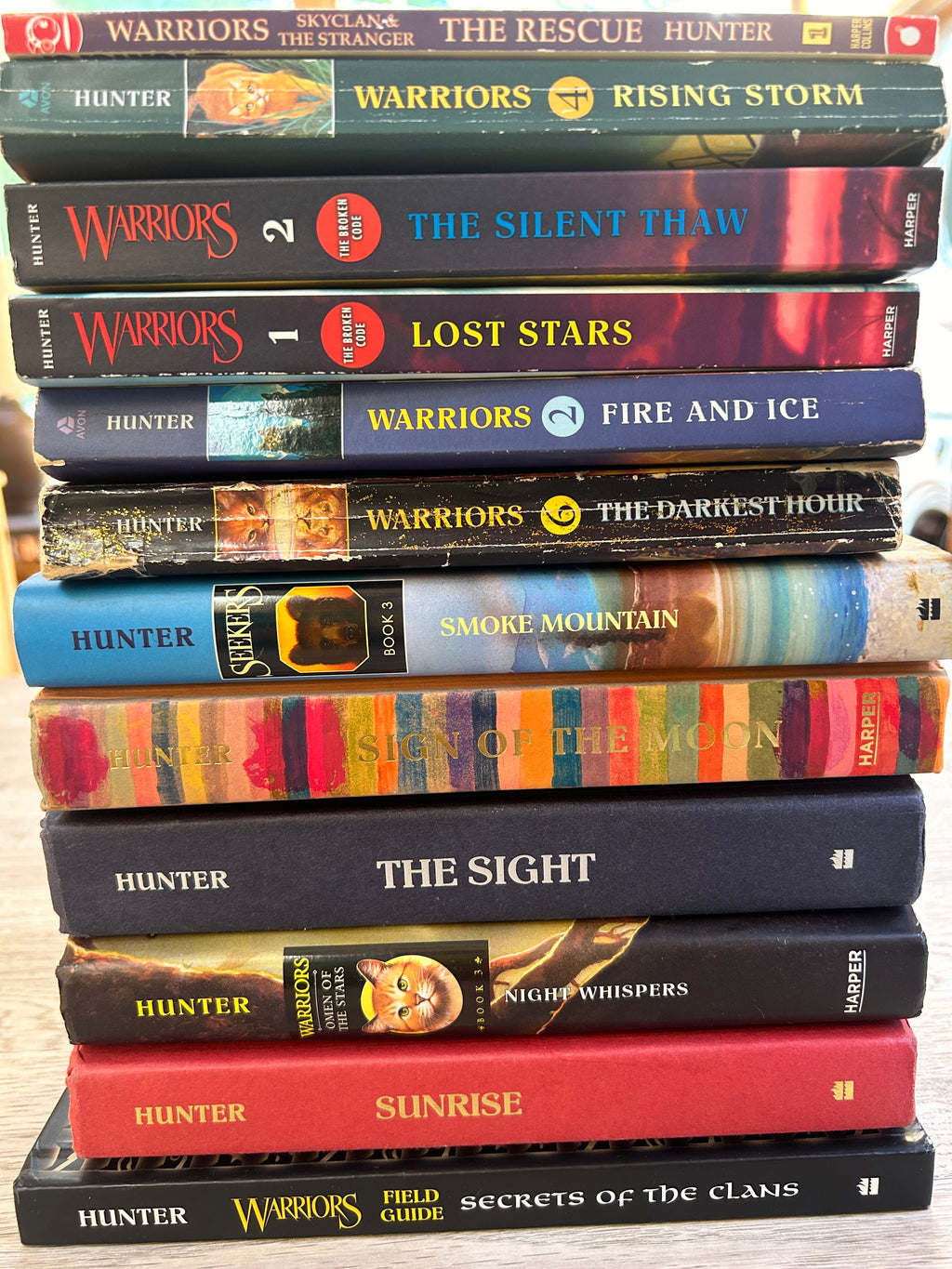 LOT - Bundle of Erin Hunter -  Warriors Books (Pre-Loved)