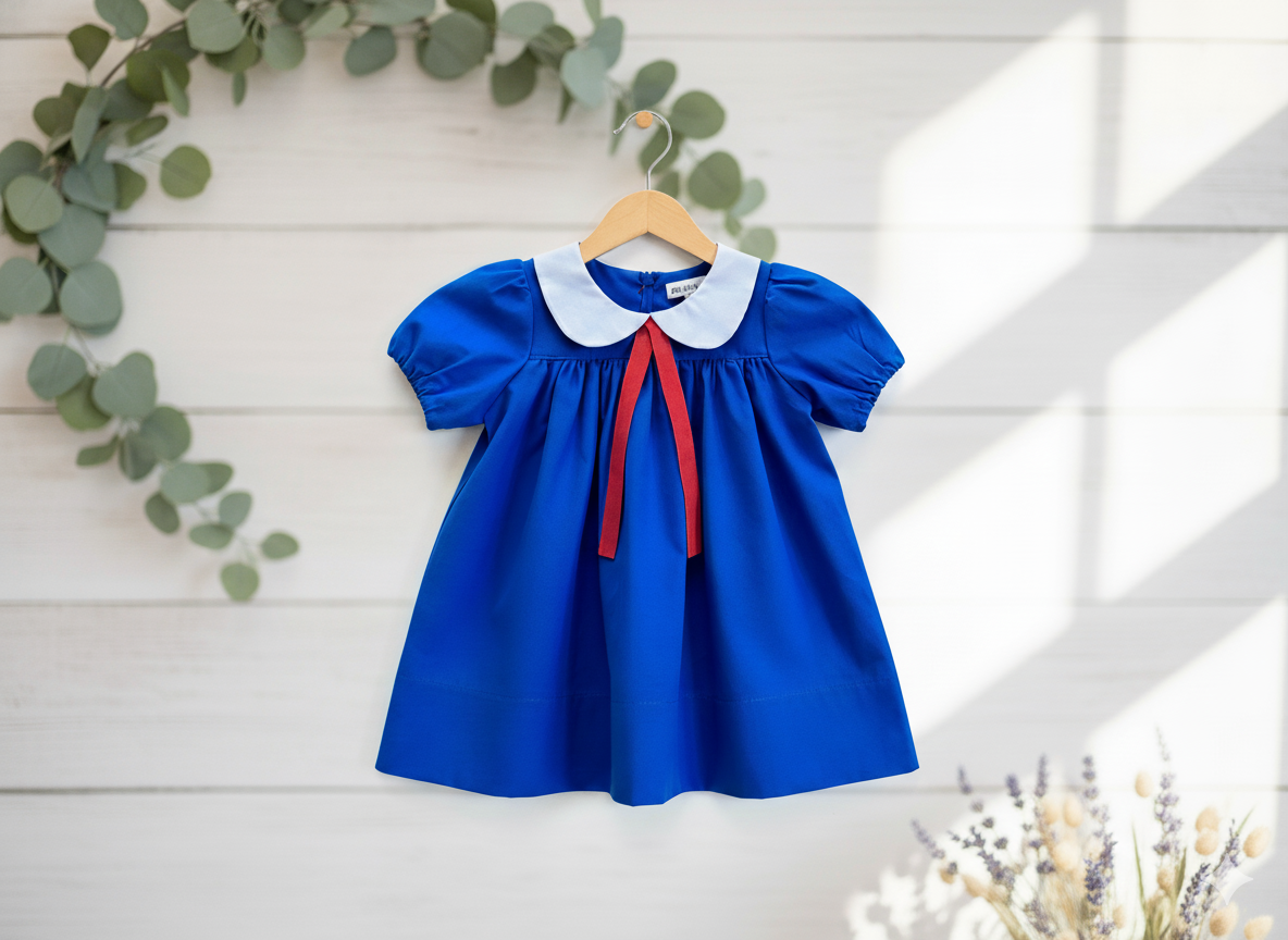 Royal Blue Madeline Inspired Dress (Made to Order) - Yellow Option available