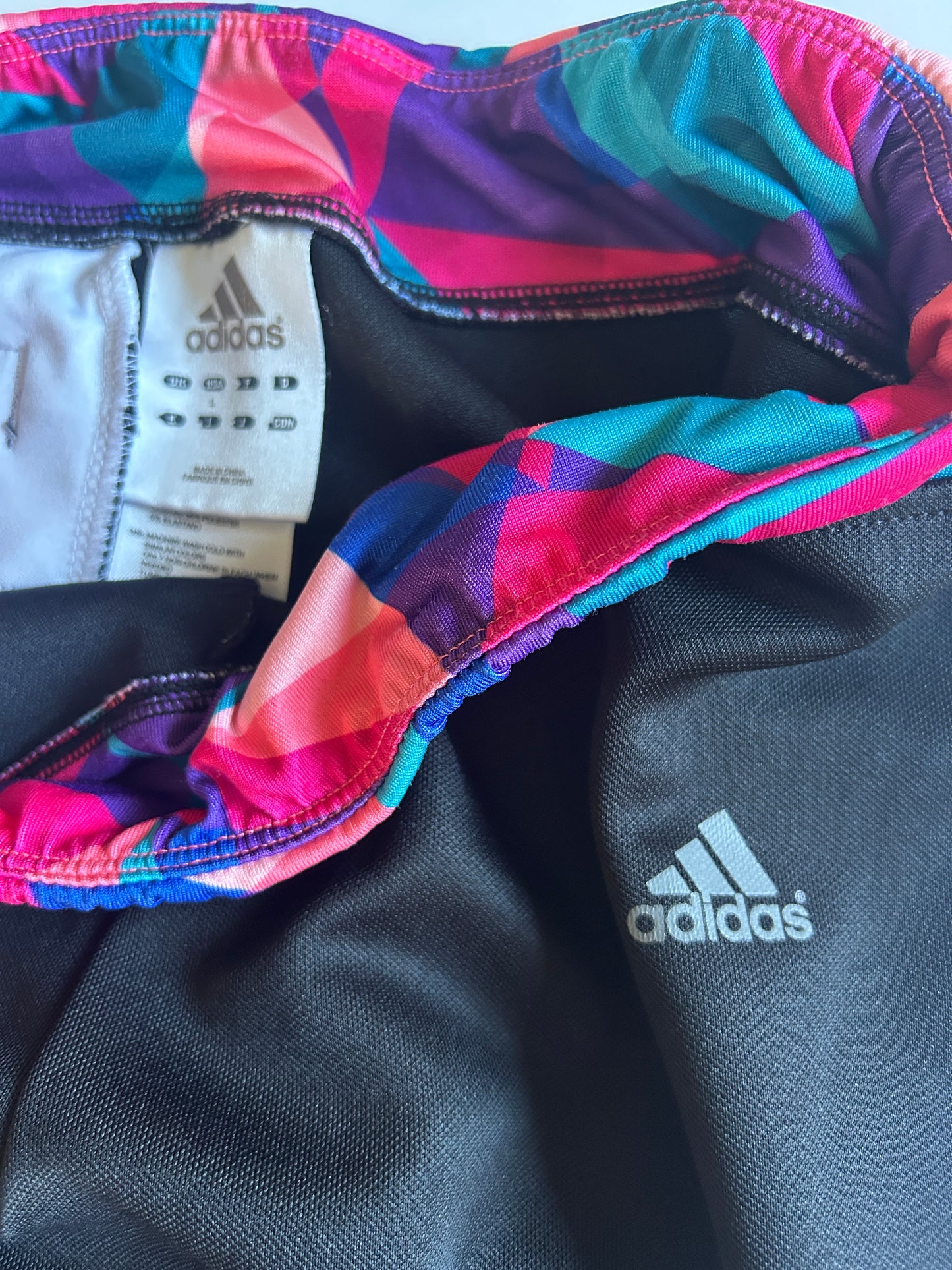 Girls' Black Softball Pants - Aeroready Bright Waistband (Pre-Loved) Size Large - Adidas