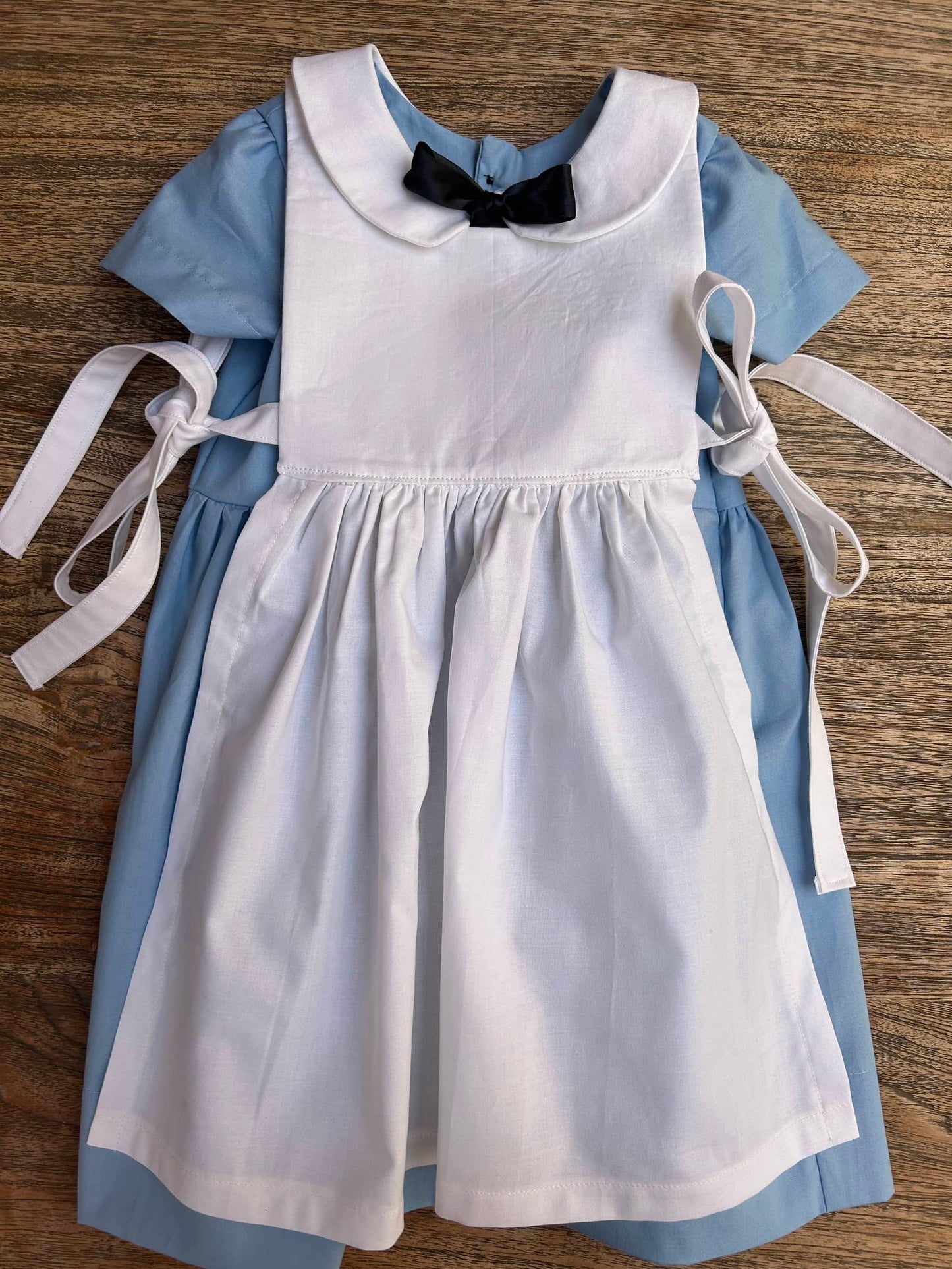 Alice in Wonderland Inspired Dress + Pinafore Apron (MADE TO ORDER)