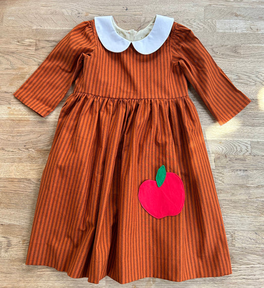 Striped Apple Dress with 3/4 length sleeves (SAMPLE) Size 6