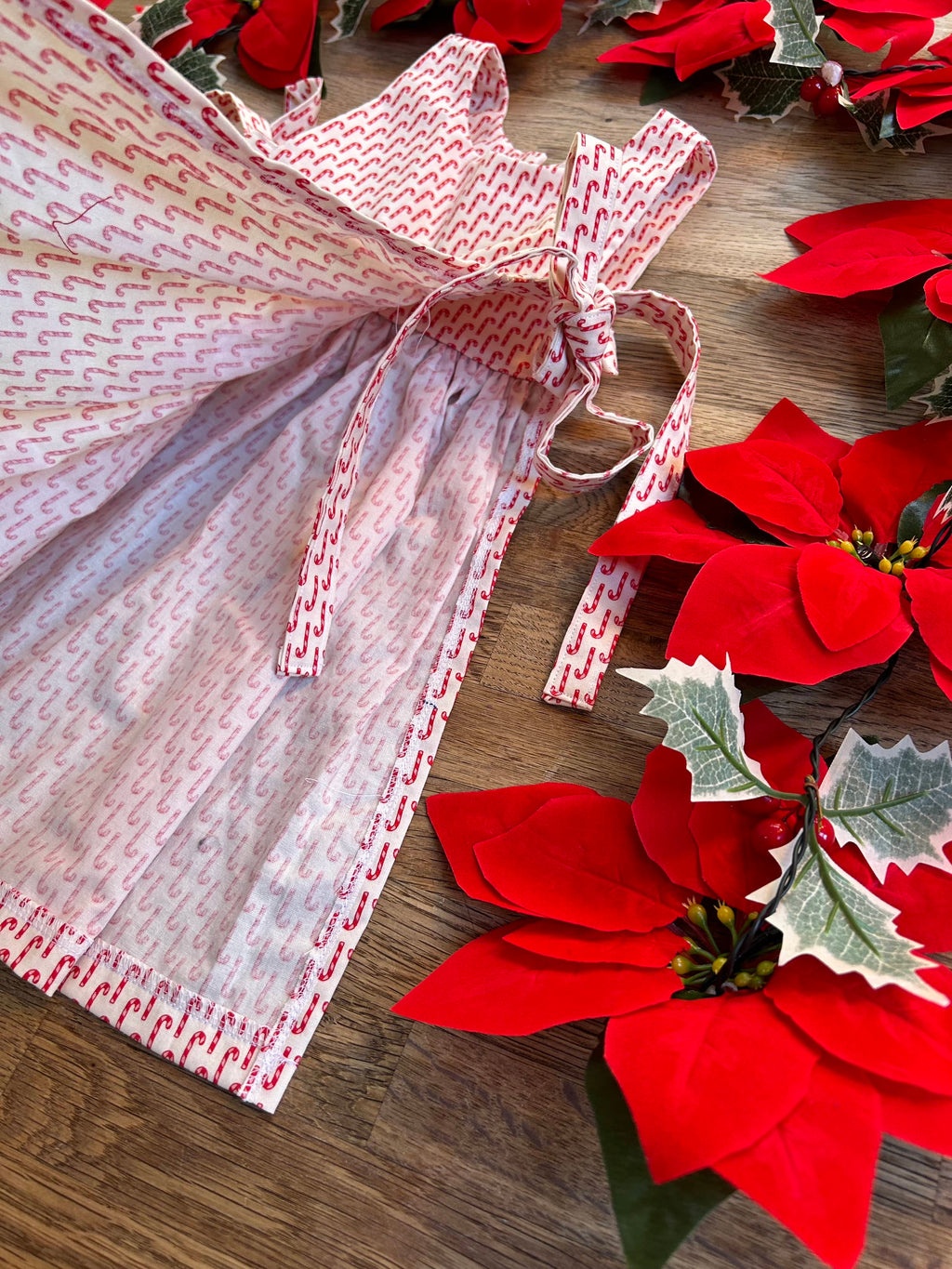 READY TO SHIP - Holiday Apron Pinafores  - (SAMPLES) Size 3t