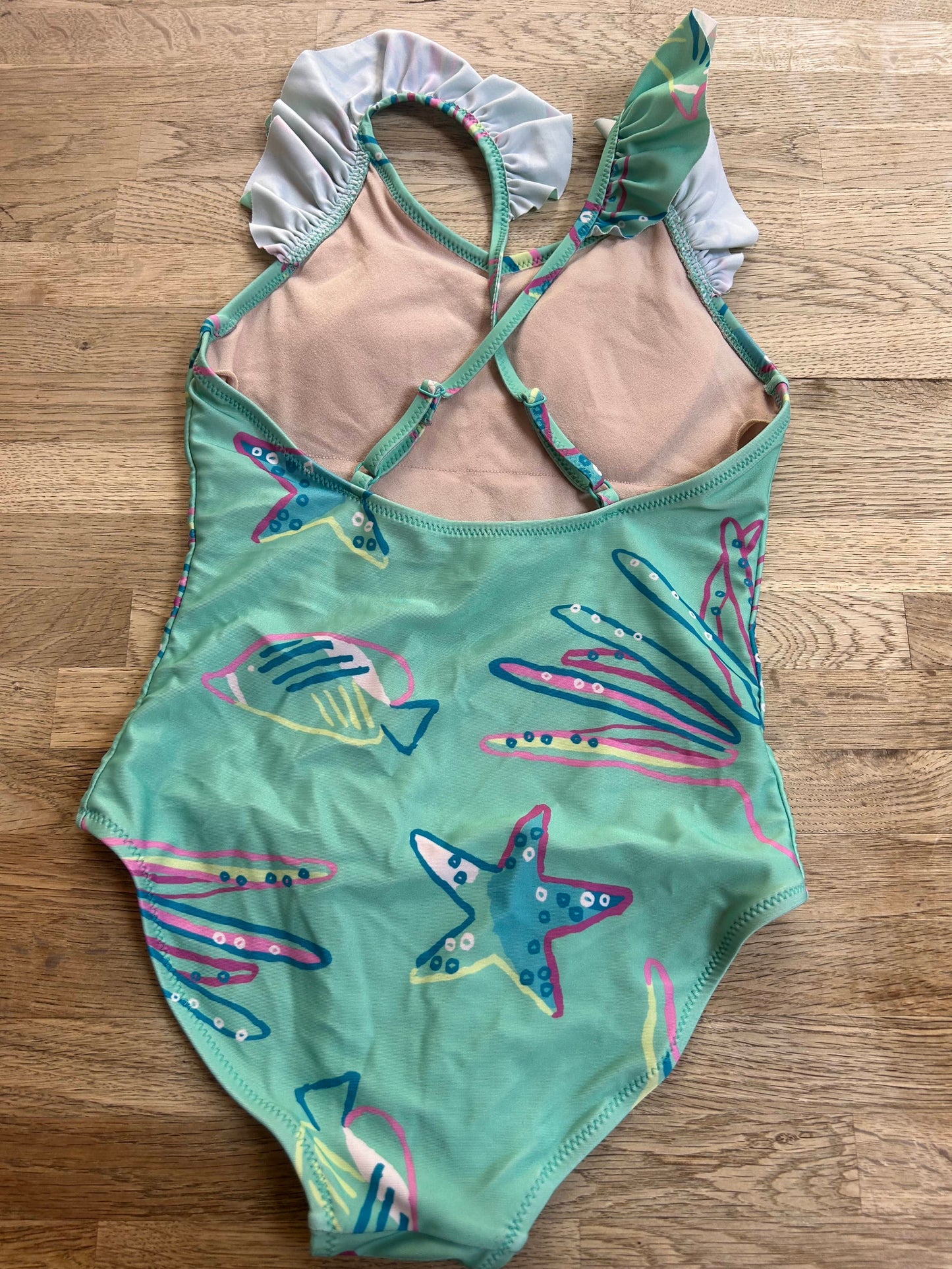 Tea Collection Flutter Sleeve Bathing Suit (Pre-Loved) Size 12