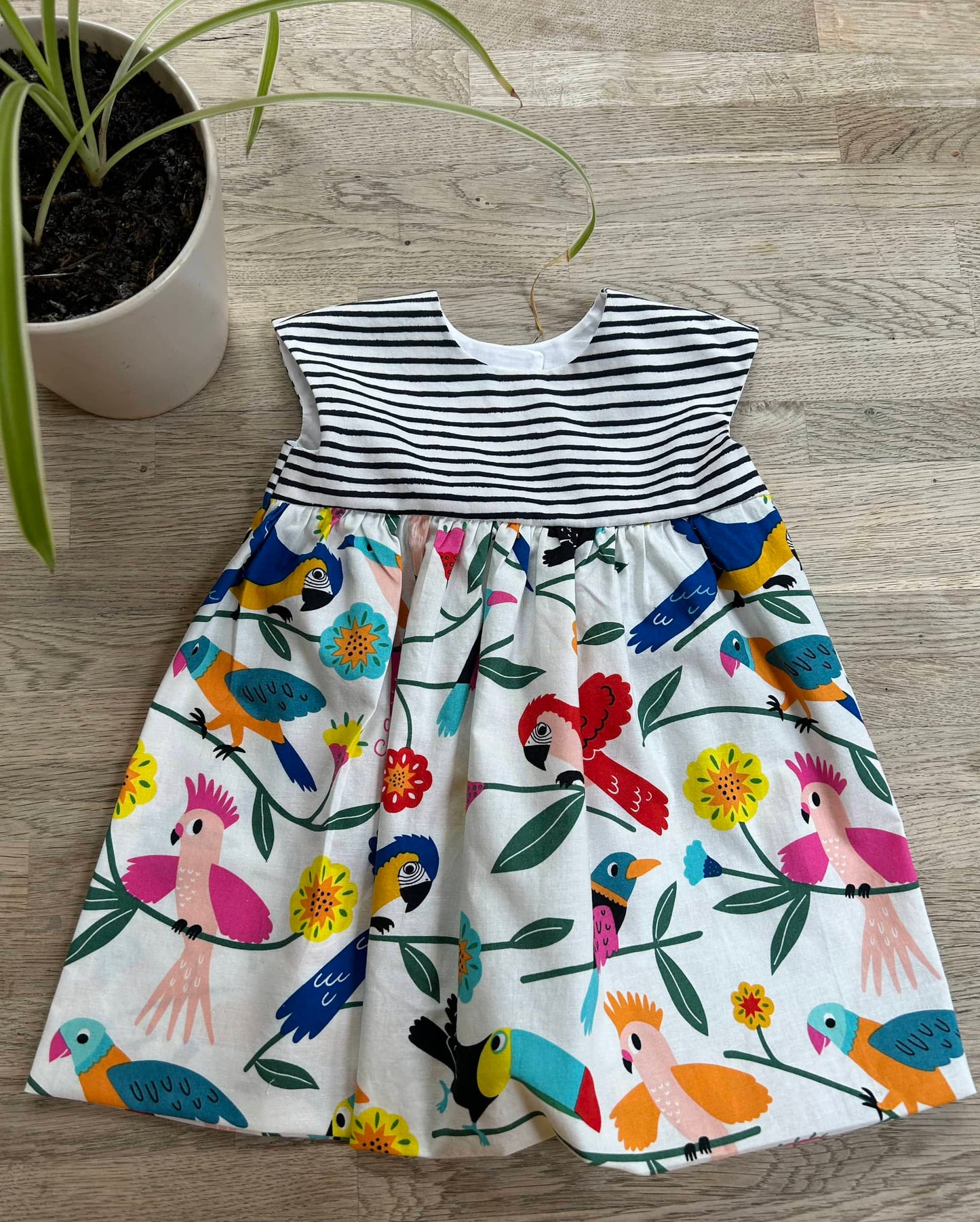Colorful Birds Dress (SAMPLE) Size 18/24 Months