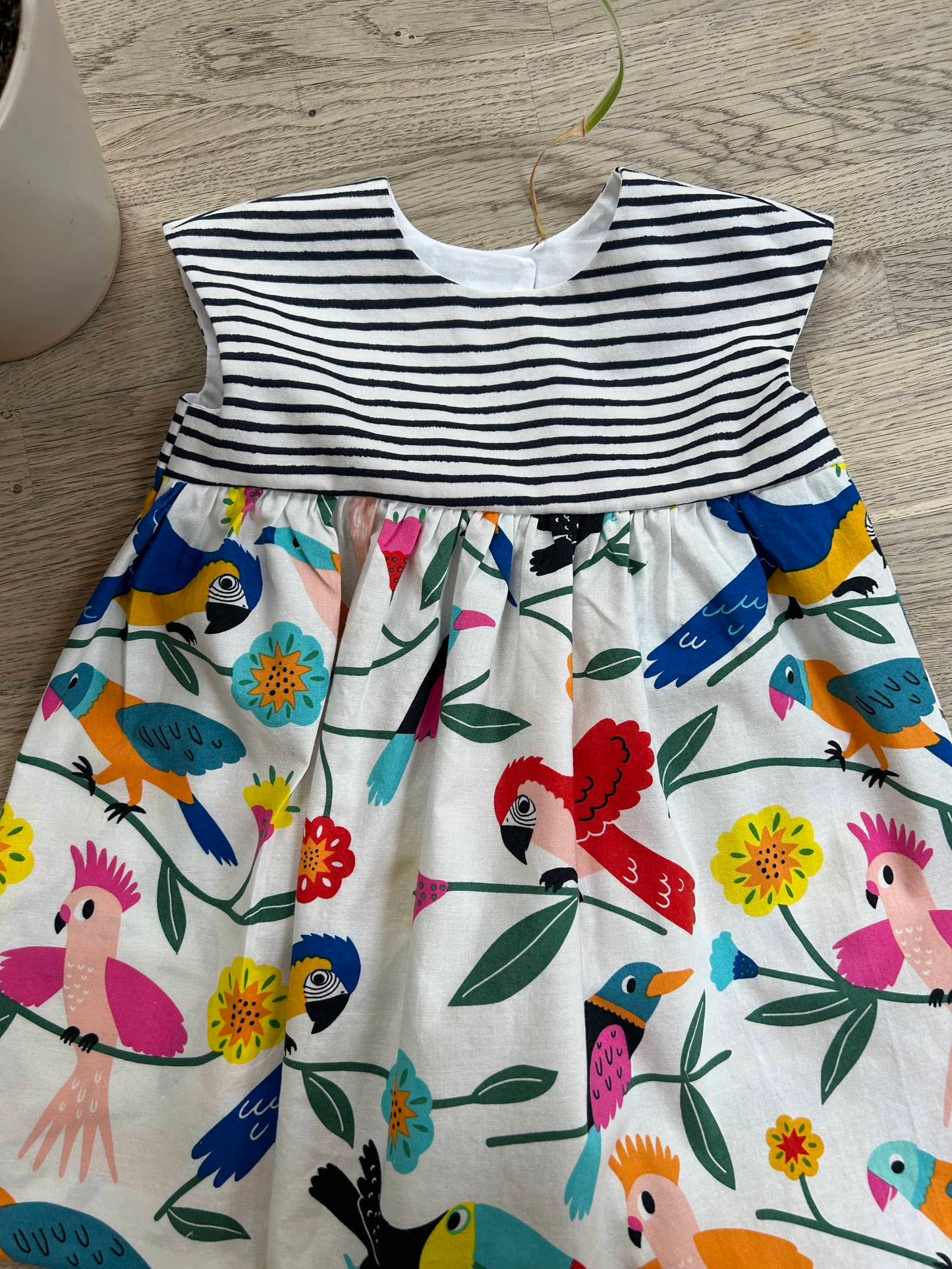 Colorful Birds Dress (SAMPLE) Size 18/24 Months