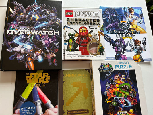 BUNDLE of books + Puzzle - Lego, Super Mario, Star Wars & More