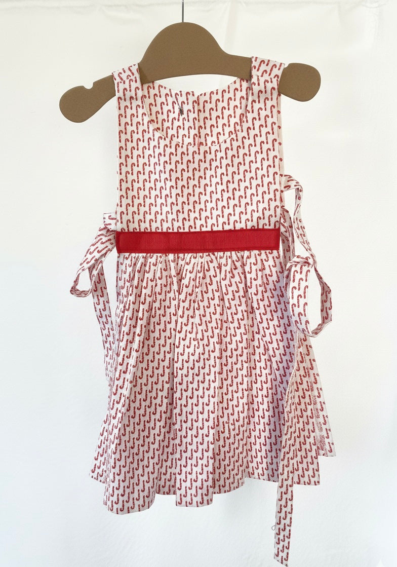 Holiday Aprons | Pinafore Apron with Ties | Size 3t