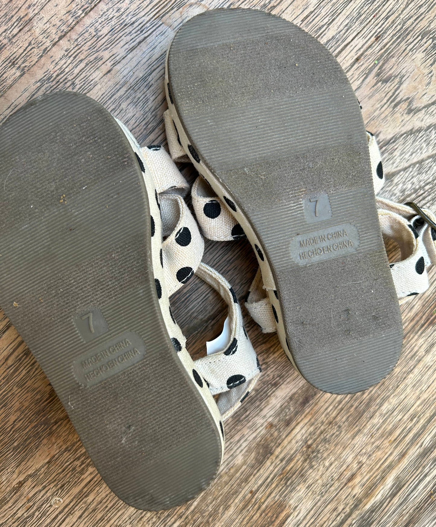 Polka Dot Sandals (Pre-Loved) Baby Size 7