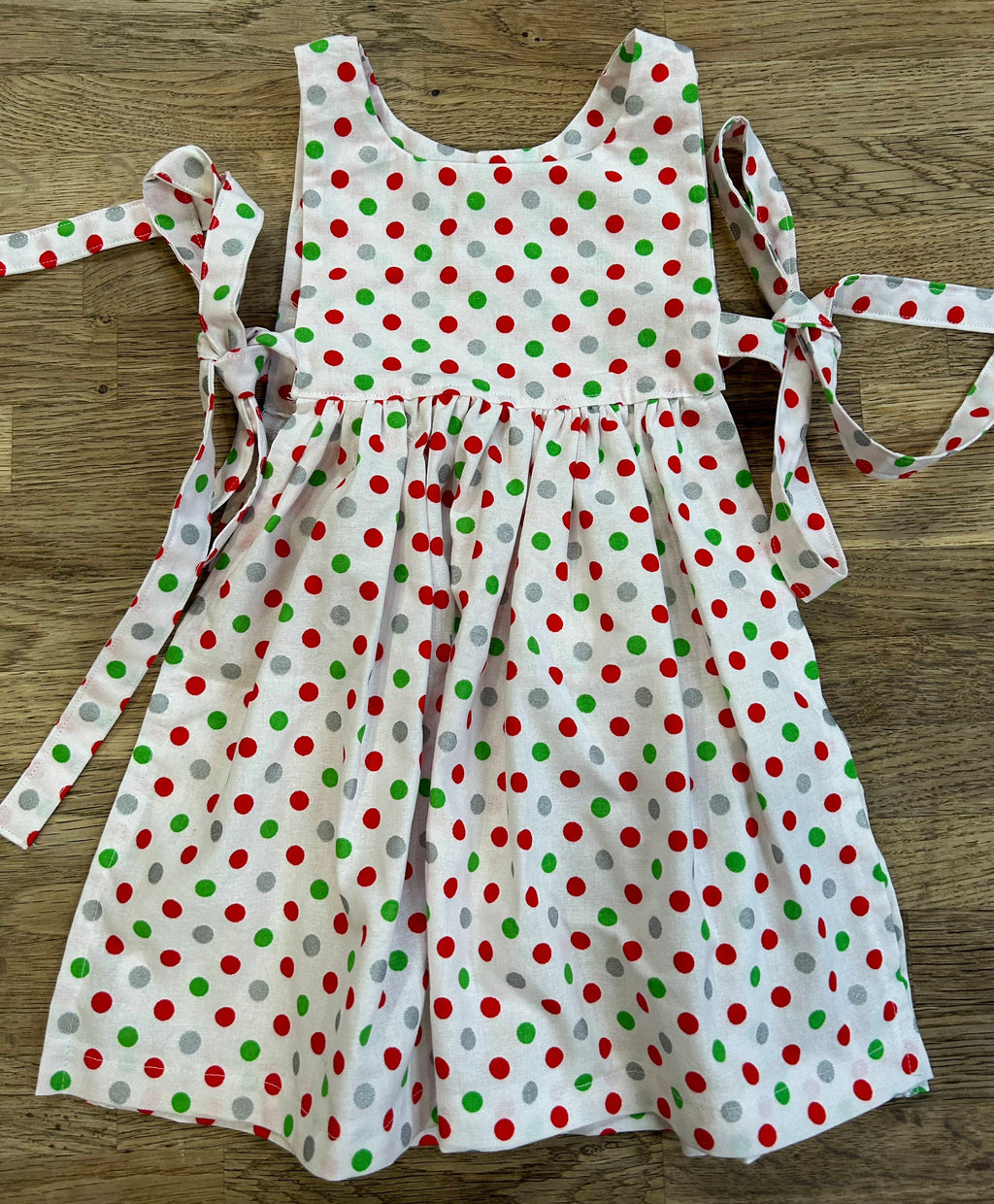 READY TO SHIP - Holiday Apron Pinafores  - (SAMPLES) Size 3t