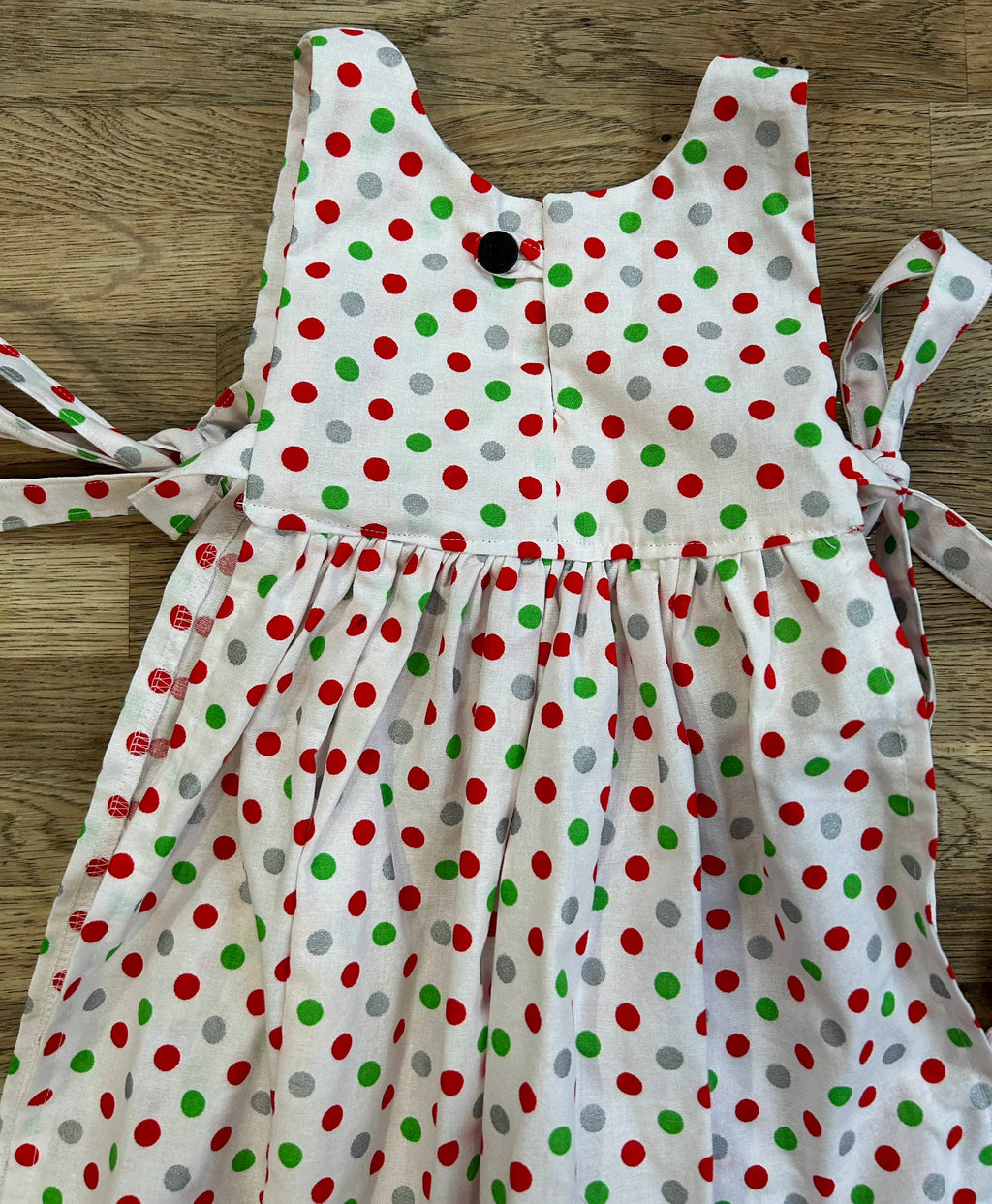 READY TO SHIP - Holiday Apron Pinafores  - (SAMPLES) Size 3t