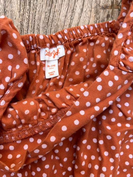 Flutter Sleeve Dot Shirt (Pre-Loved) Size 14 - Cat & Jack