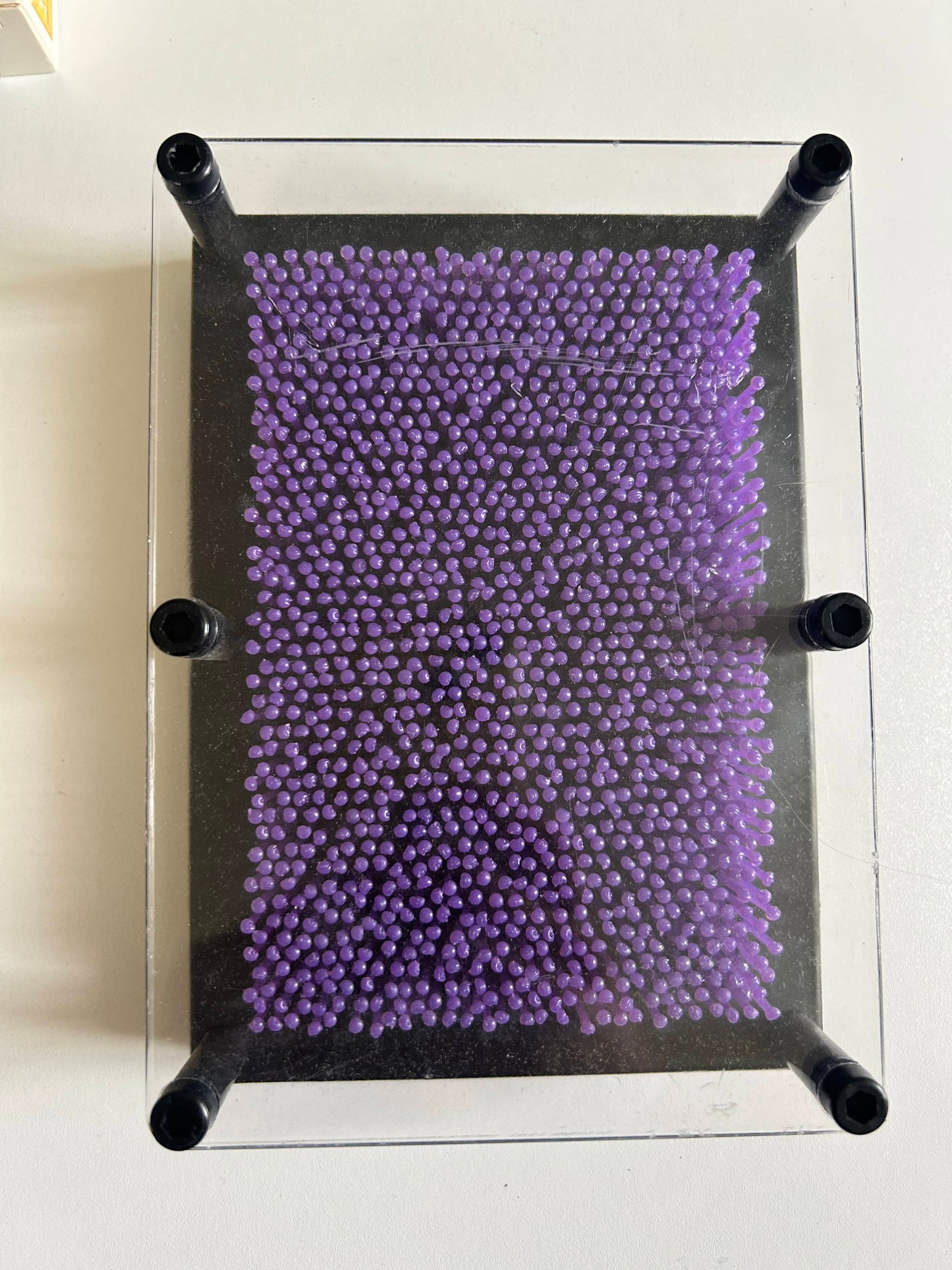 3D Pin Art - Sensory Toy - Needles Figet Palm Board - Purple Hand Press Toy (Pre-Loved)