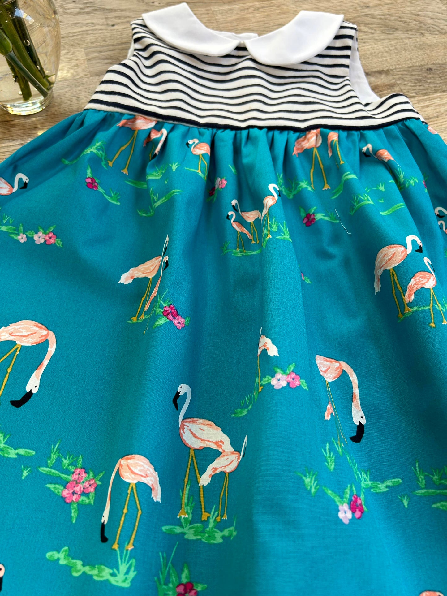 Blue Flamingo Dress (SAMPLE) Size 18/24 months