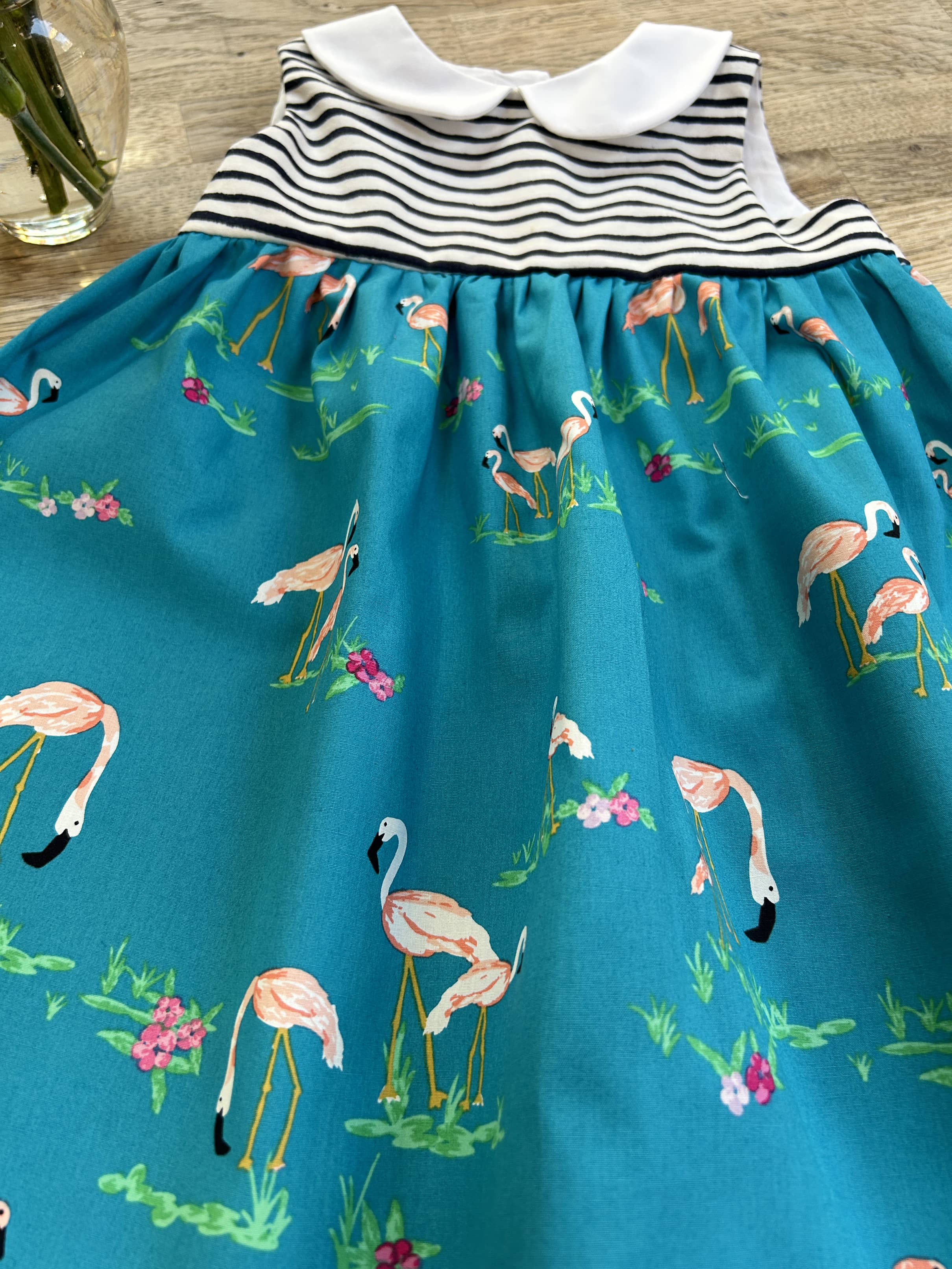 Blue Flamingo Dress (SAMPLE) Size 18 months