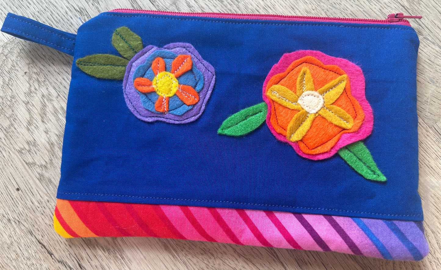 Blue Flower Pencil Case (Pre-Loved)