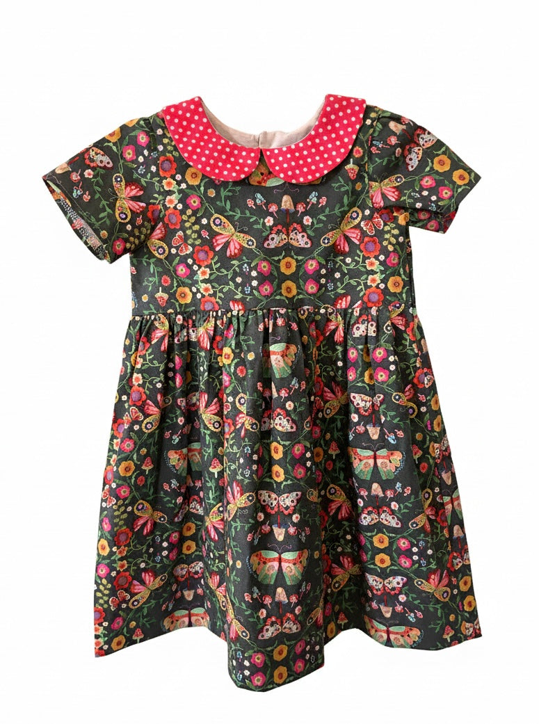 Garden Party Dress | Vintage Style Floral Dress | Size 4t