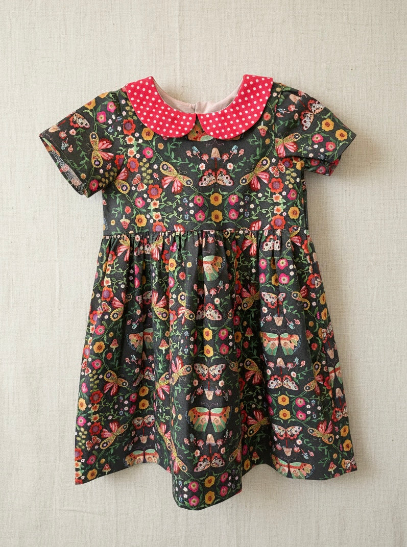 Garden Party Dress | Vintage Style Floral Dress | Size 4t