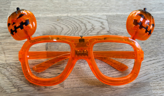 Orange Jack-o-lantern Glasses