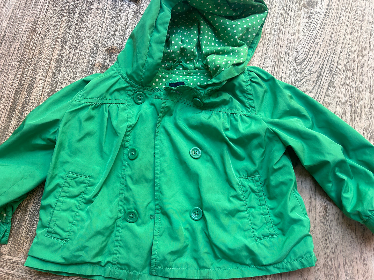 Green Raincoat (Pre-Loved) size 3t - Baby Gap