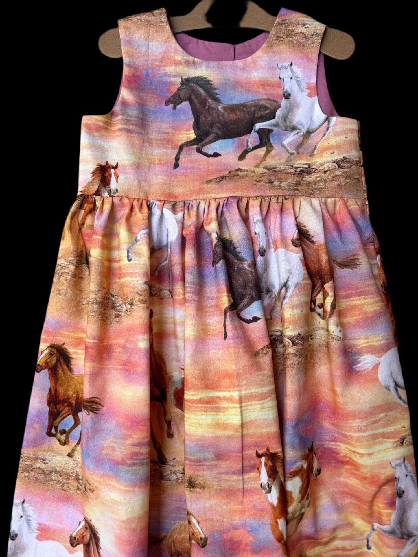 Horses in the Sunset Dress - sample size 5