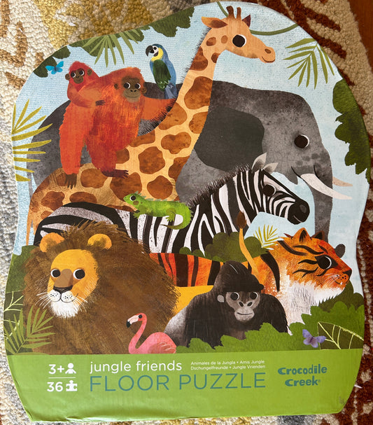 Crocodile Creek - Jungle Friends Floor Puzzle - 36 Pieces